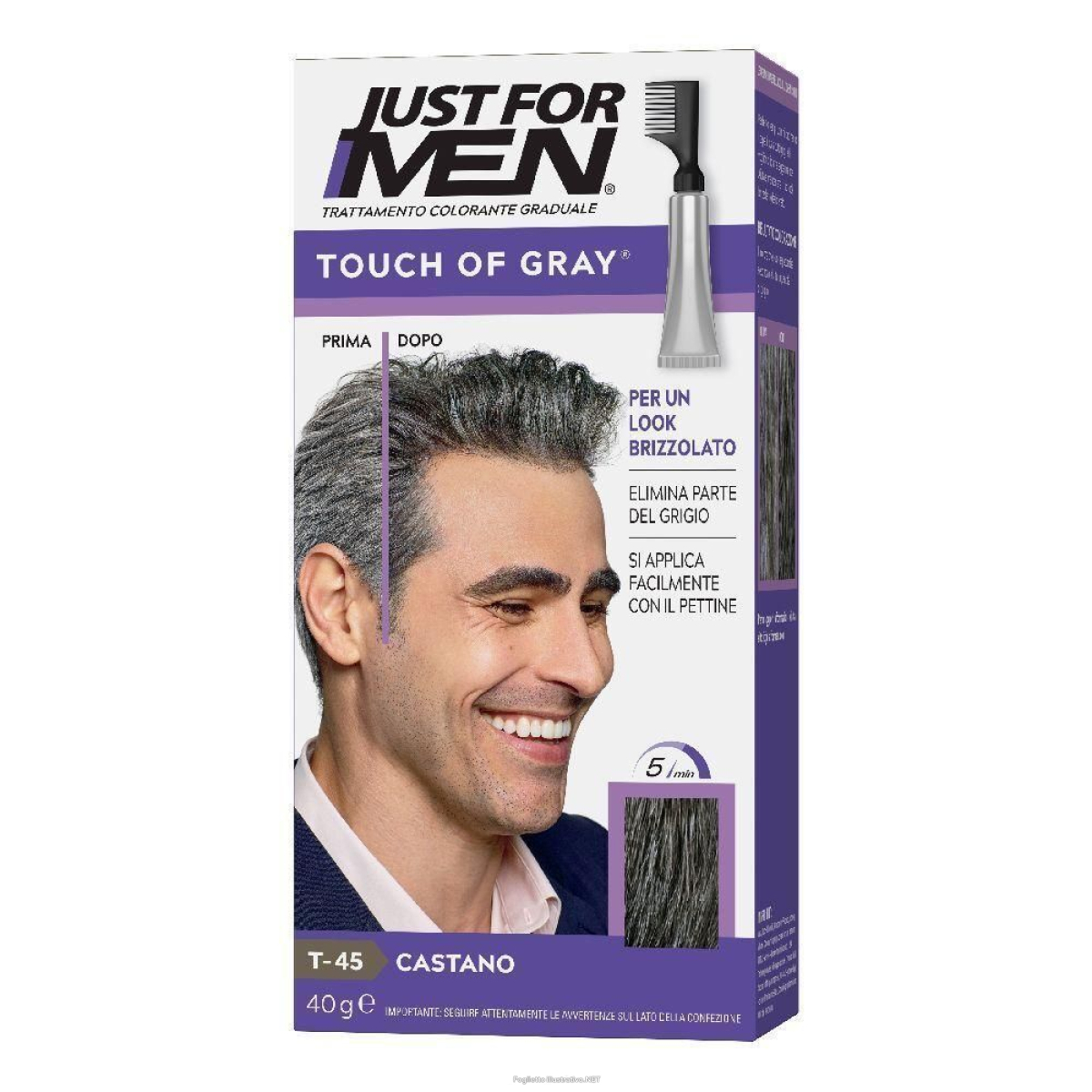 Cerca Offerte di just for men touch of gray castano 40 g 4x40 g e acquista online