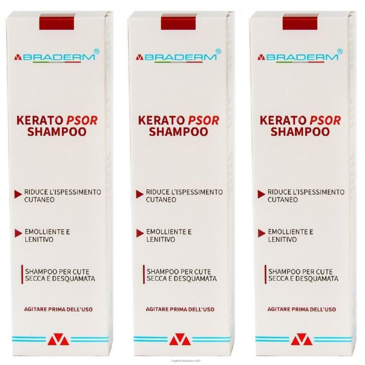 Cerca Offerte di kerato psor shampoo braderm 3x150 ml e acquista online