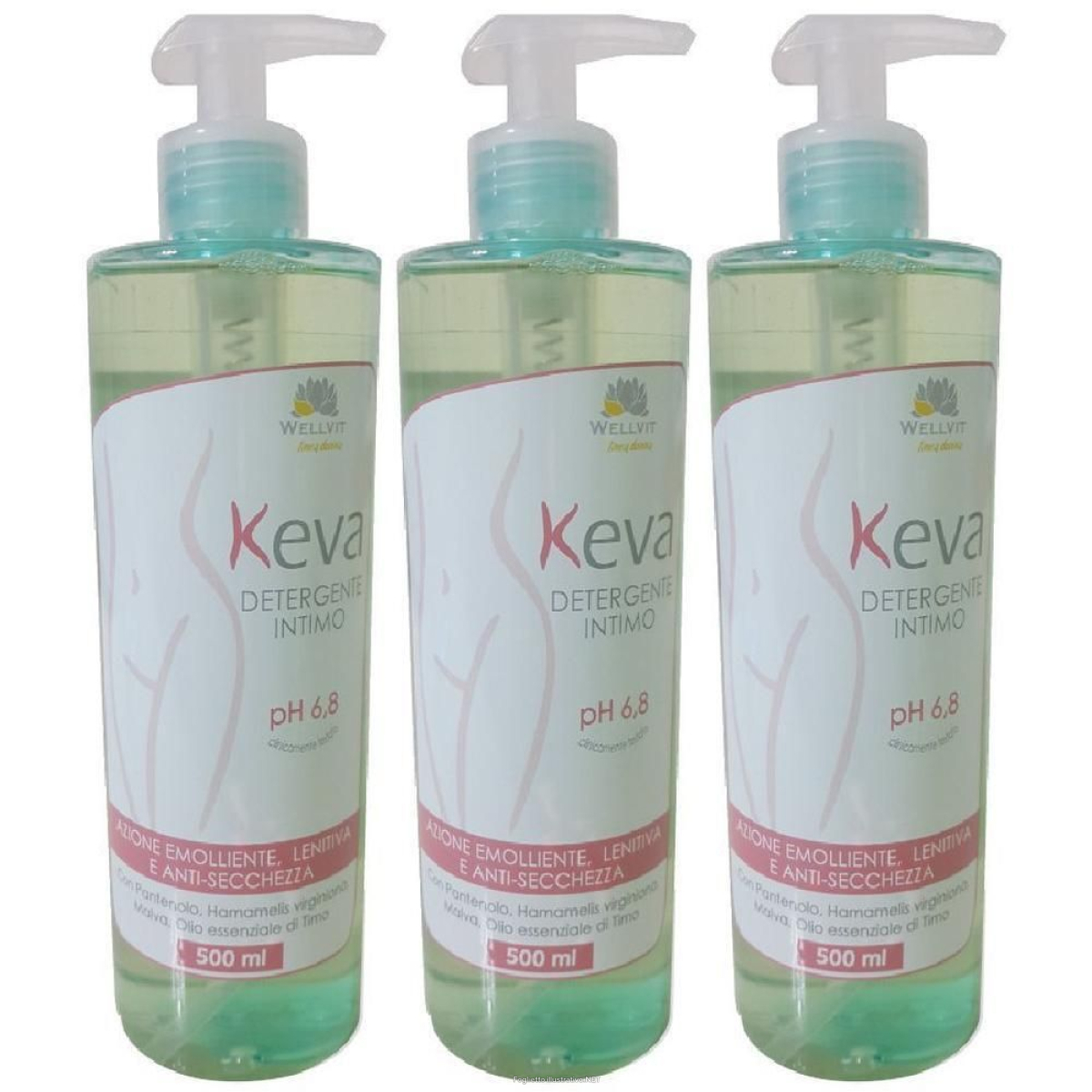 Cerca Offerte di keva detergente intimo ph6,8 500 ml 3x500 ml gel e acquista online