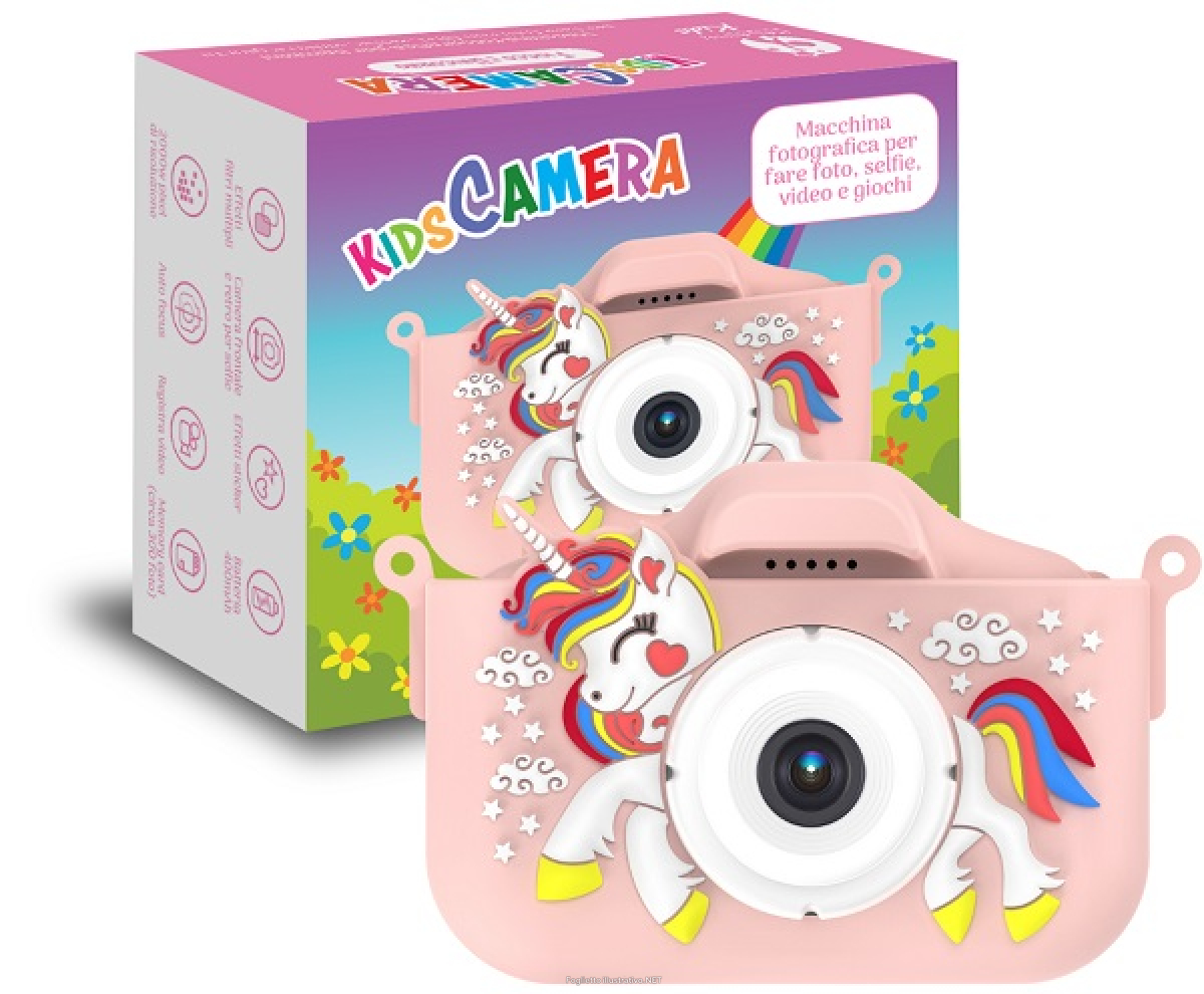 Cerca Offerte di kids camera fiocco l'unicorno macchina fotografica per foto selfie video e giochi 1 pezzo e acquista online