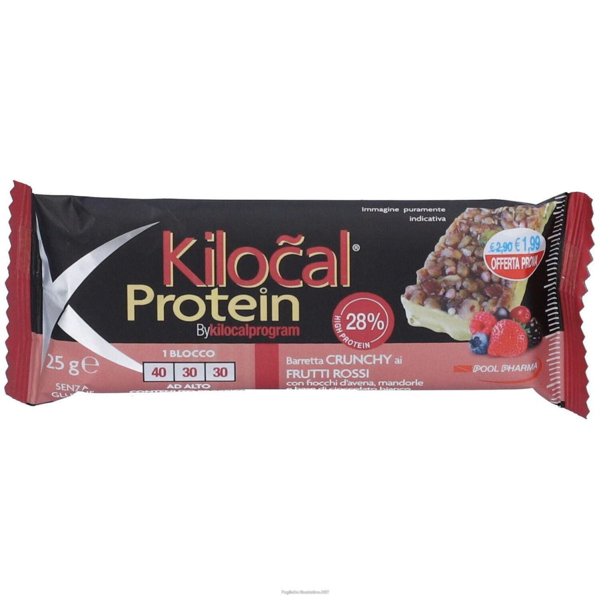 Cerca Offerte di kilocal protein barretta cioccolato bianco cocco frutti rossi 4x25 g c e acquista online