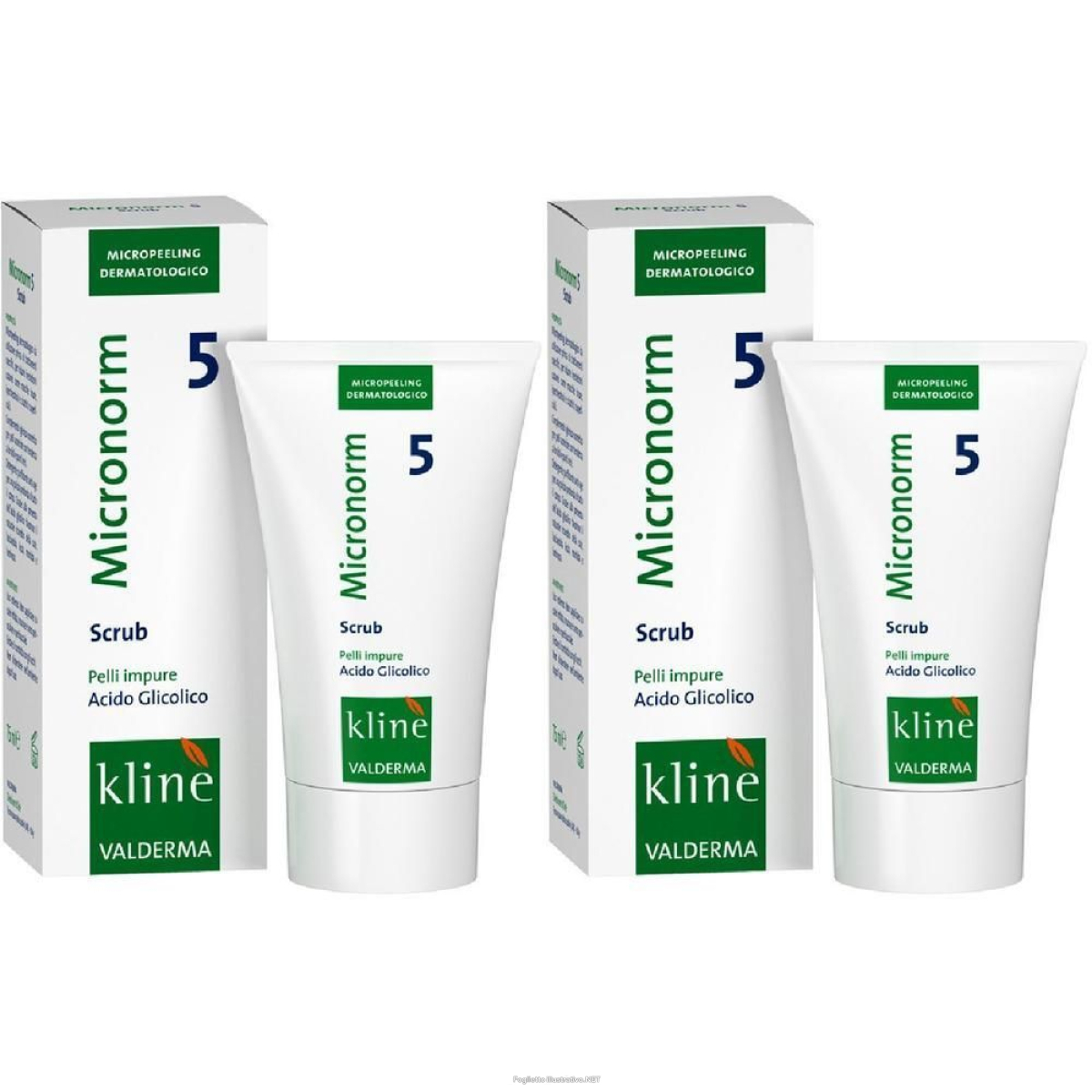 Cerca Offerte di kliné valderma micronorm 5 scrub 2x75 ml gel e acquista online