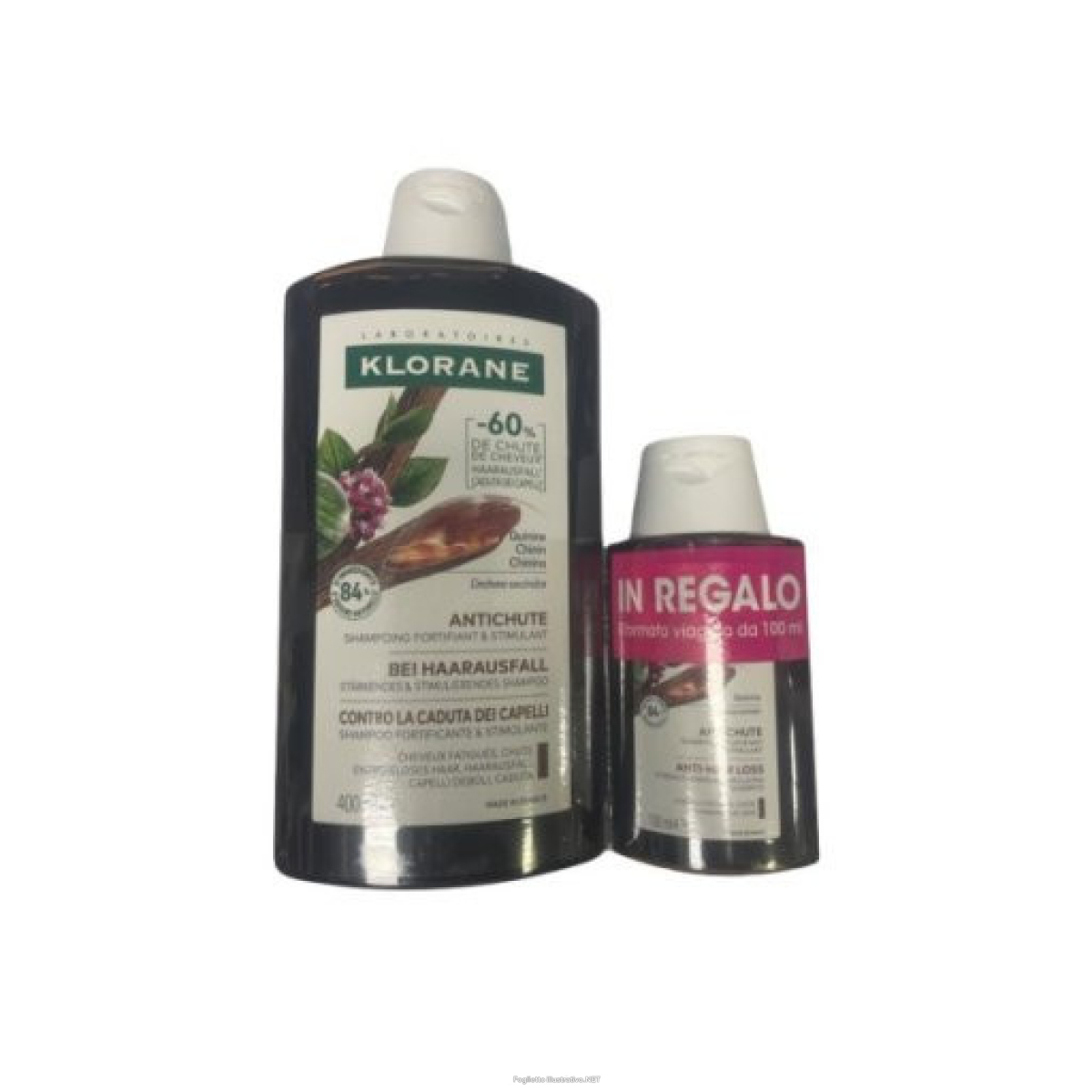 Cerca Offerte di klorane chinina shampoo fortificante & stimolante alla chinina 400 ml + 1 shampoo fortificante & stimolante alla chinina 100 ml e acquista online