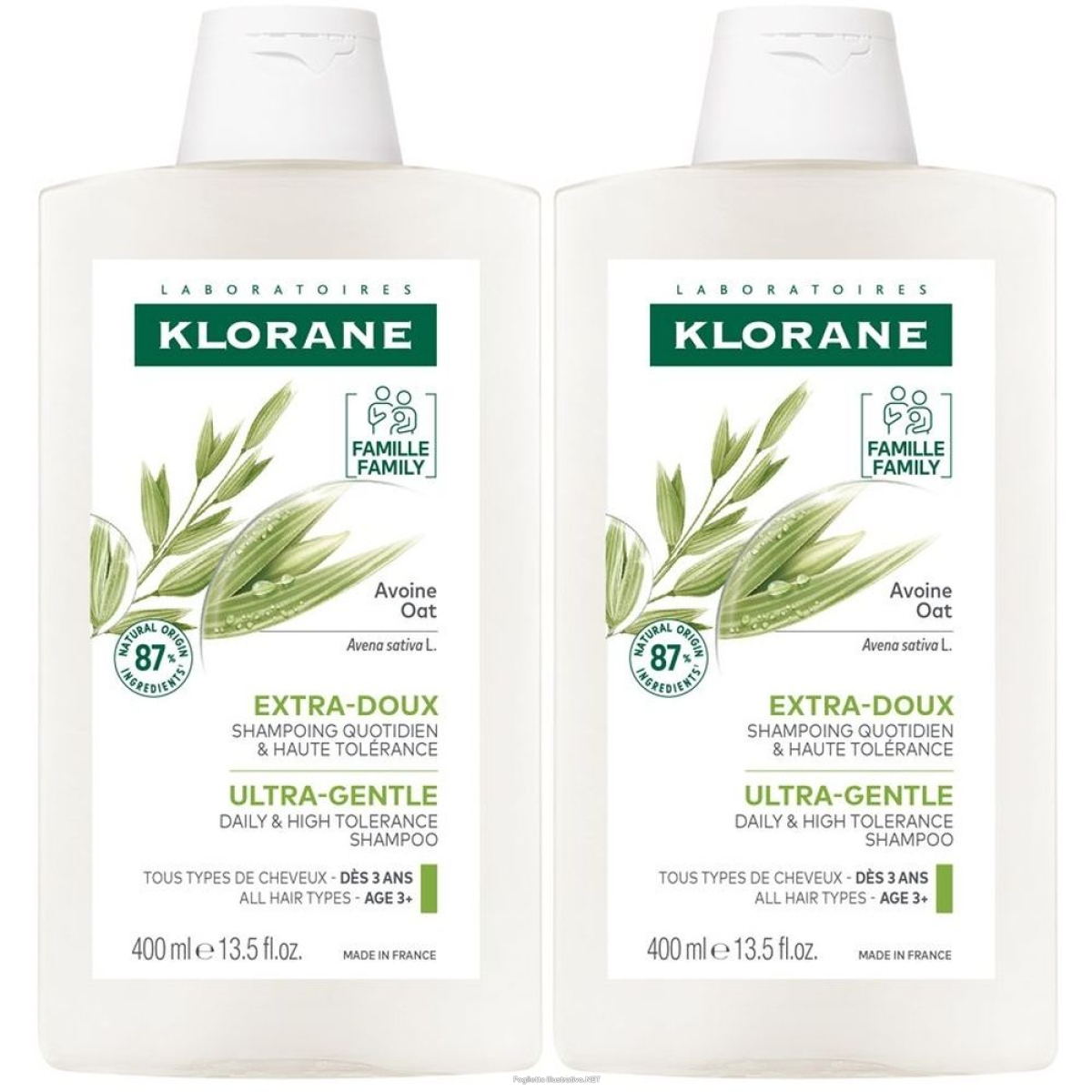 Cerca Offerte di klorane shampoo al latte di avena bio extra delicato set da 2 2x400 ml e acquista online
