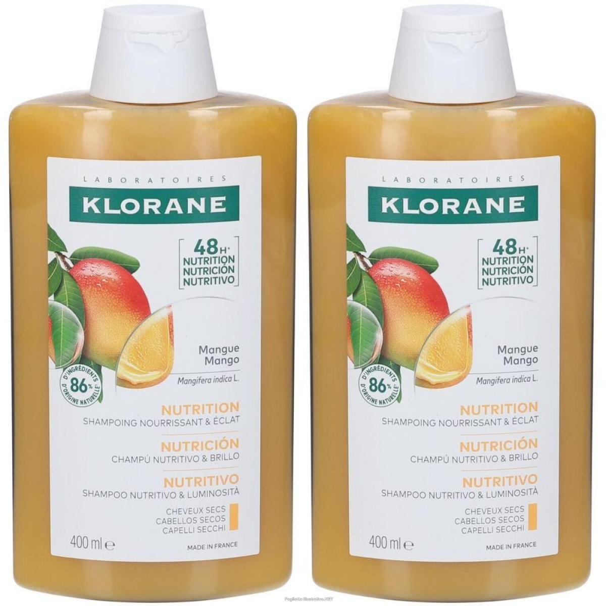 Cerca Offerte di klorane shampoo al mango 2x400 ml e acquista online
