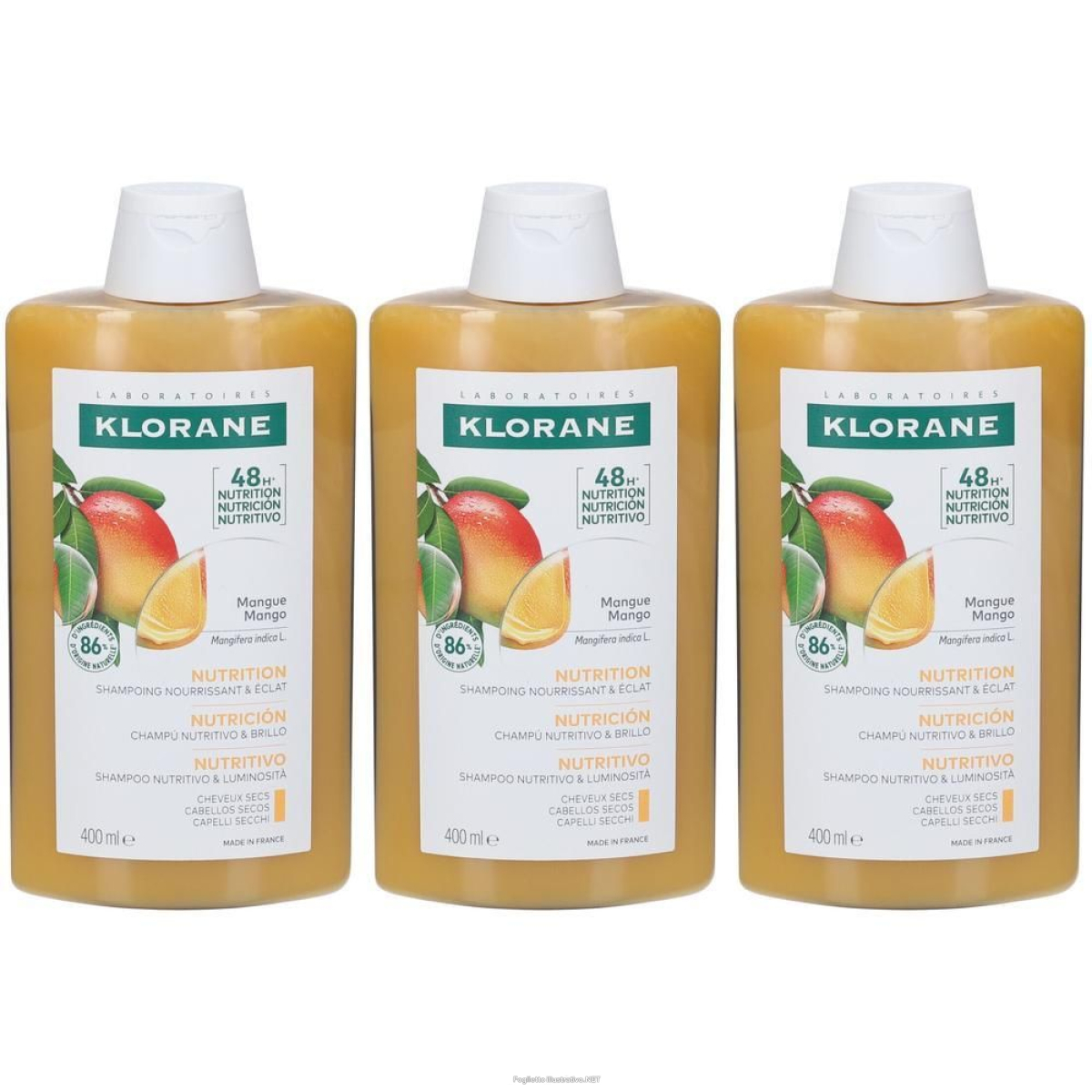 Cerca Offerte di klorane shampoo al mango 3x400 ml e acquista online