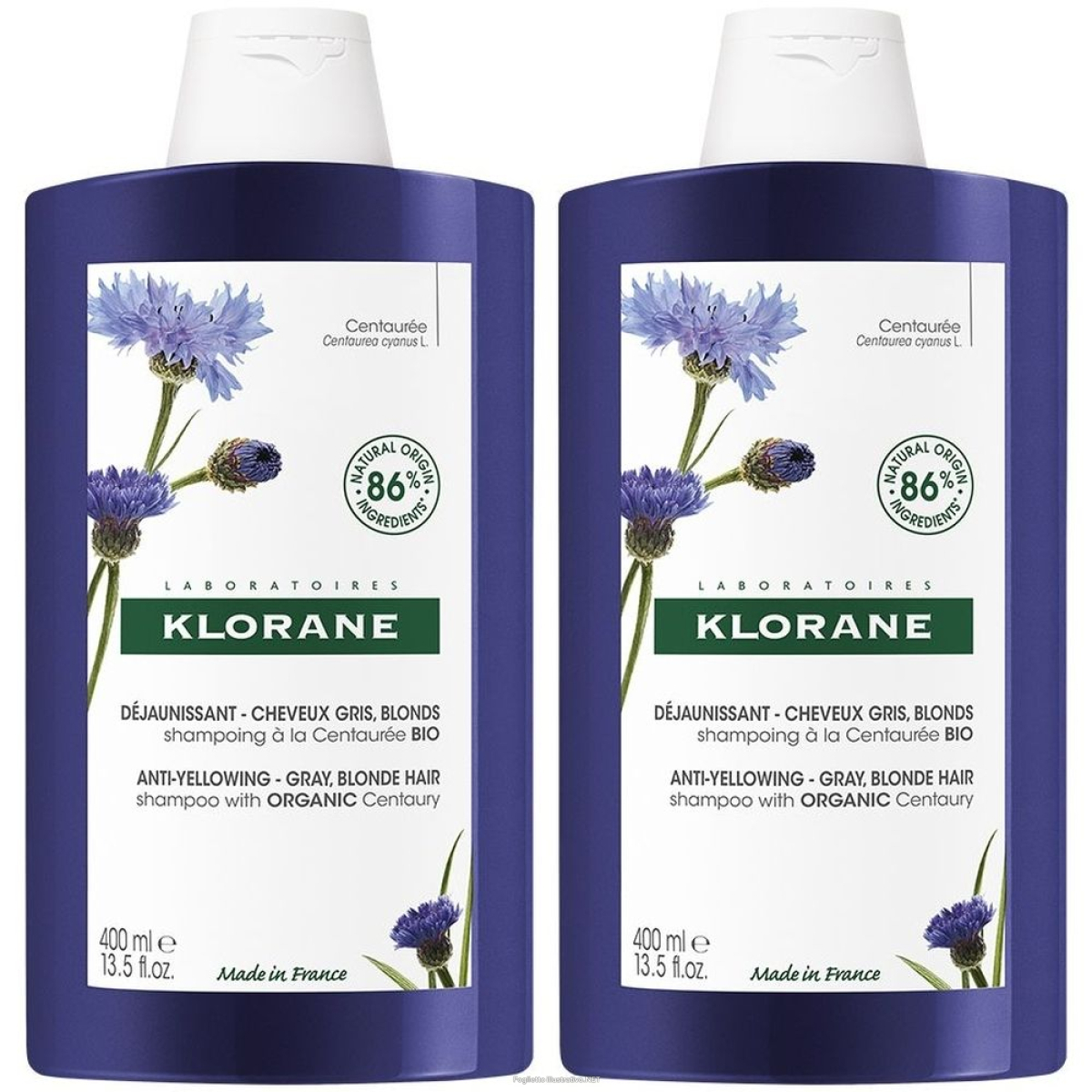 Cerca Offerte di klorane shampoo alla centaurea bio anti-ingiallimento set da 2 2x400 m e acquista online