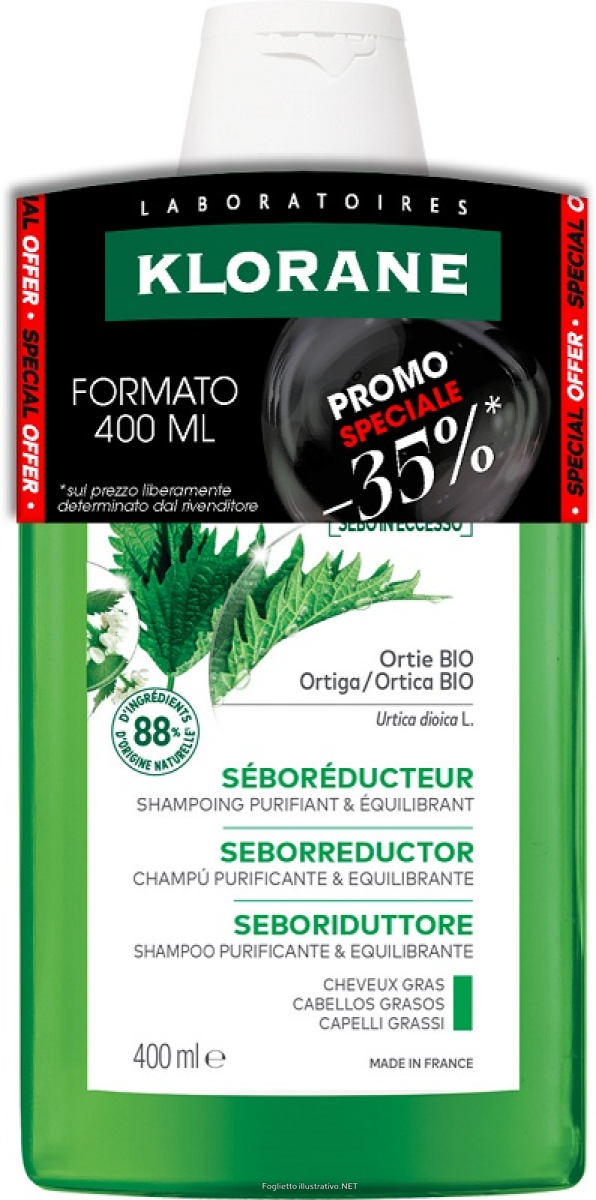 Cerca Offerte di klorane shampoo ortica 400 ml black friday e acquista online