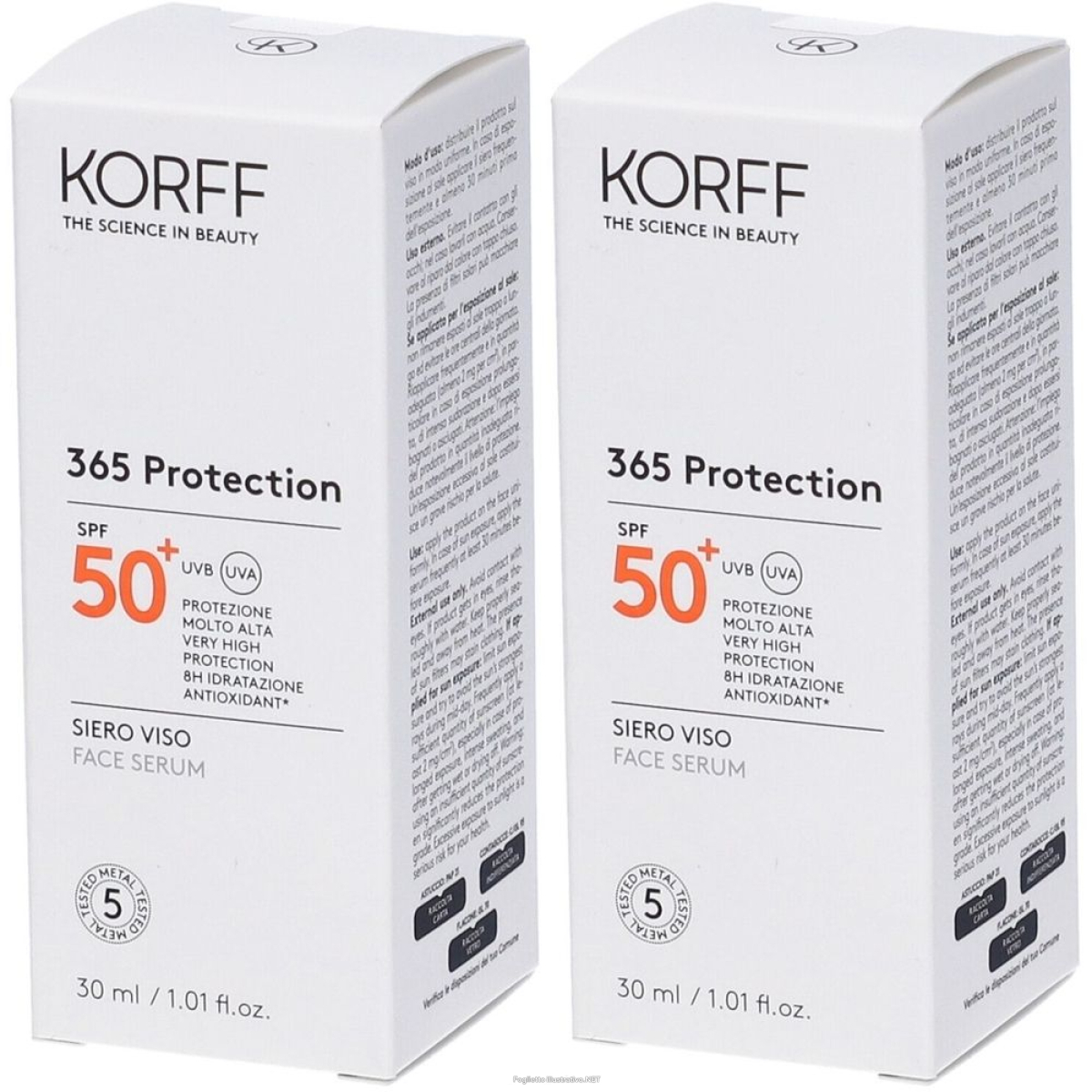 Cerca Offerte di korff 365 protection siero viso spf 50+ set da 2 2x30 ml e acquista online