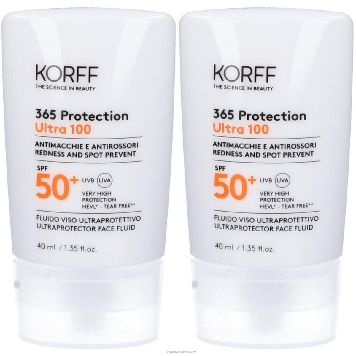 Cerca Offerte di korff 365 protection ultra 100 fluido viso ultraprotettivo spf50+ 2x40 e acquista online