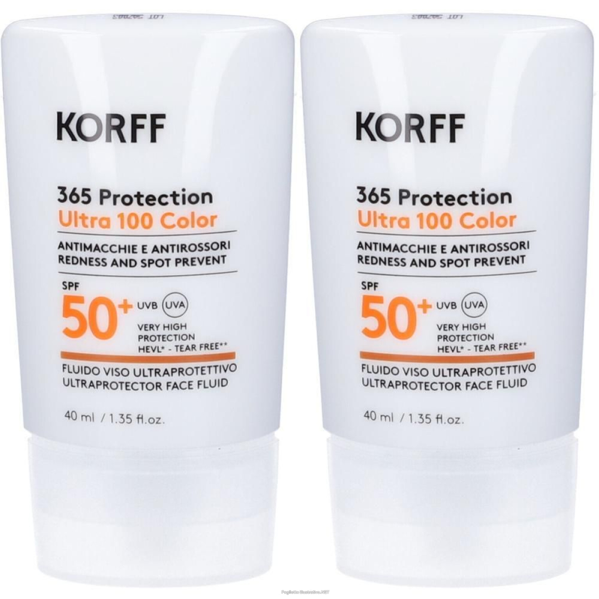 Cerca Offerte di korff 365 ultra 100 color fluido viso spf50+ 2x40 ml e acquista online