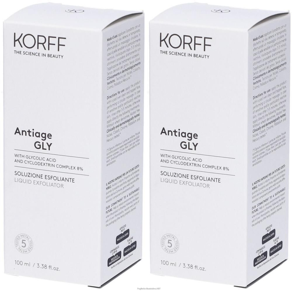 Cerca Offerte di korff antiage gly soluzione esfoliante 2x100 ml e acquista online