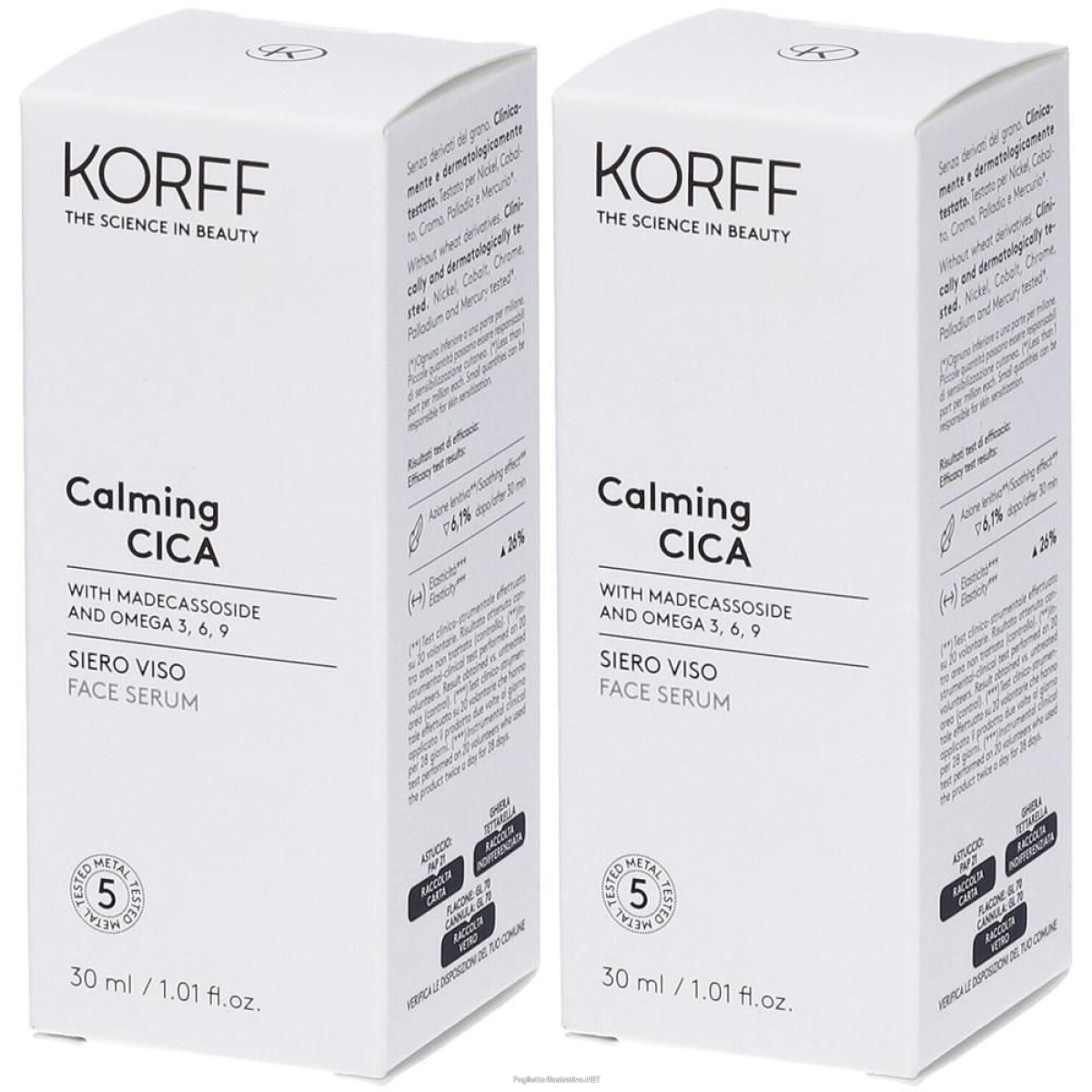 Cerca Offerte di korff calming cica siero viso 2x30 ml e acquista online