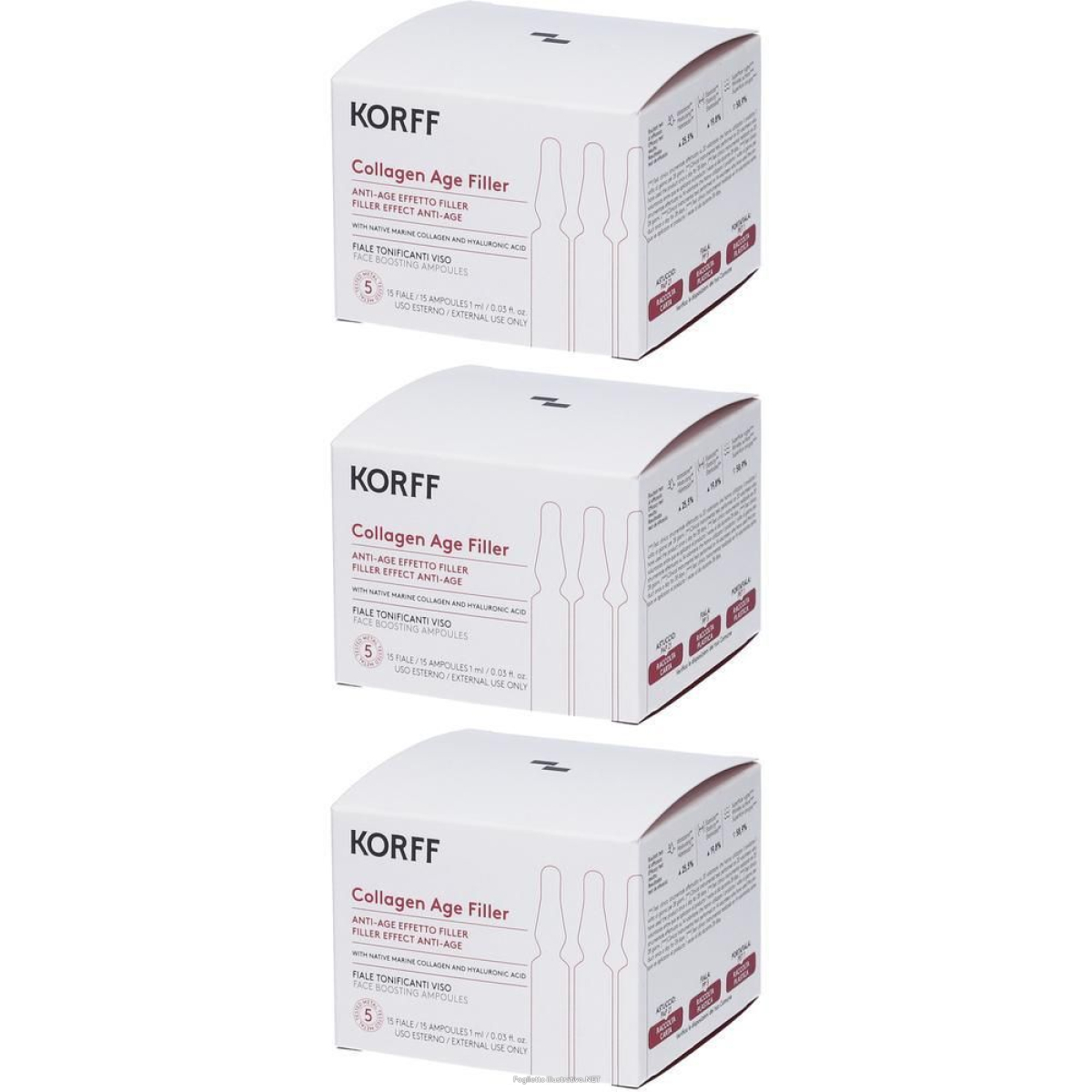 Cerca Offerte di korff collagen age filler fiale 3x15 ml e acquista online