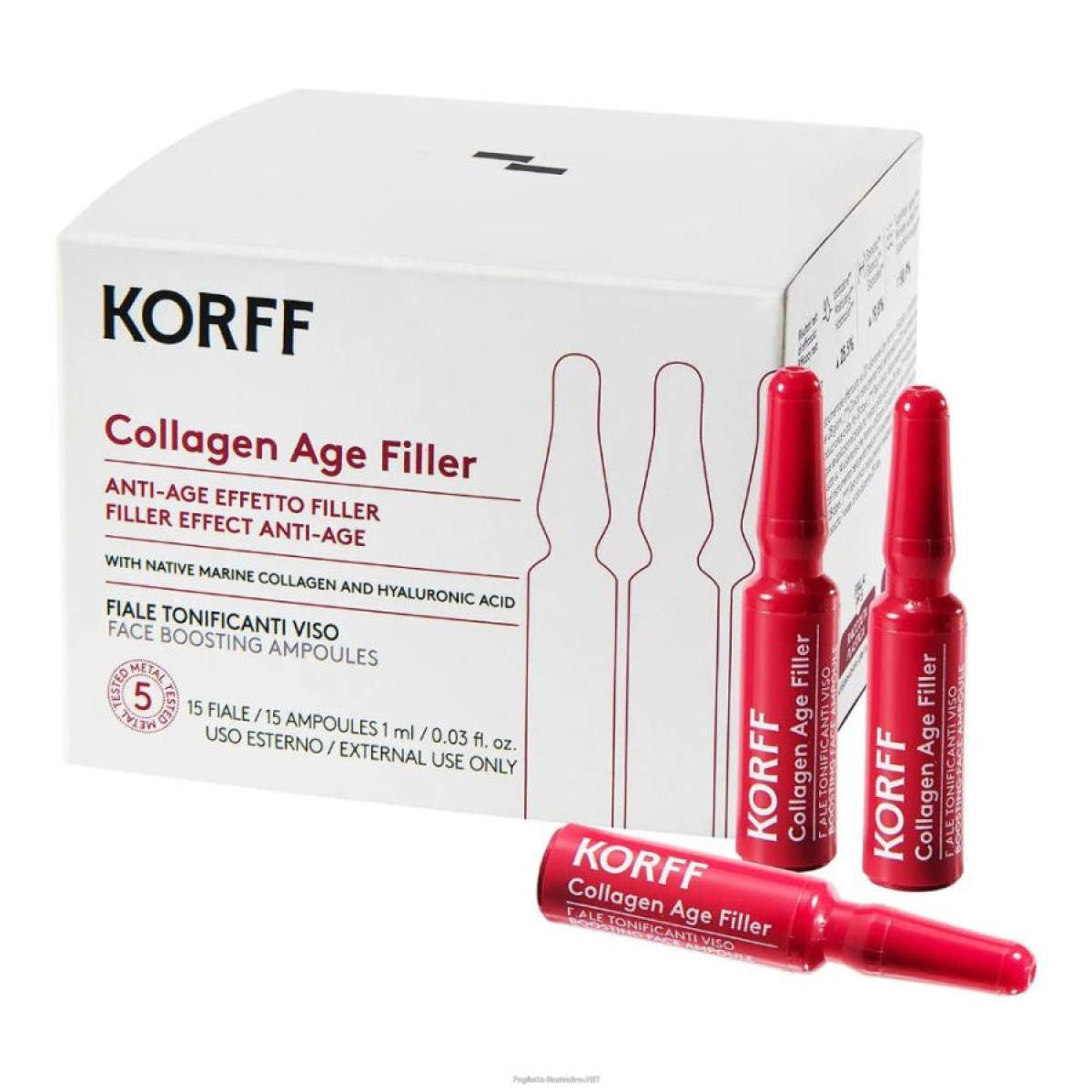 Cerca Offerte di korff collagen age filler fiale tonificanti 15 giorni - trattamento antietà effetto filler - 15 fiale e acquista online