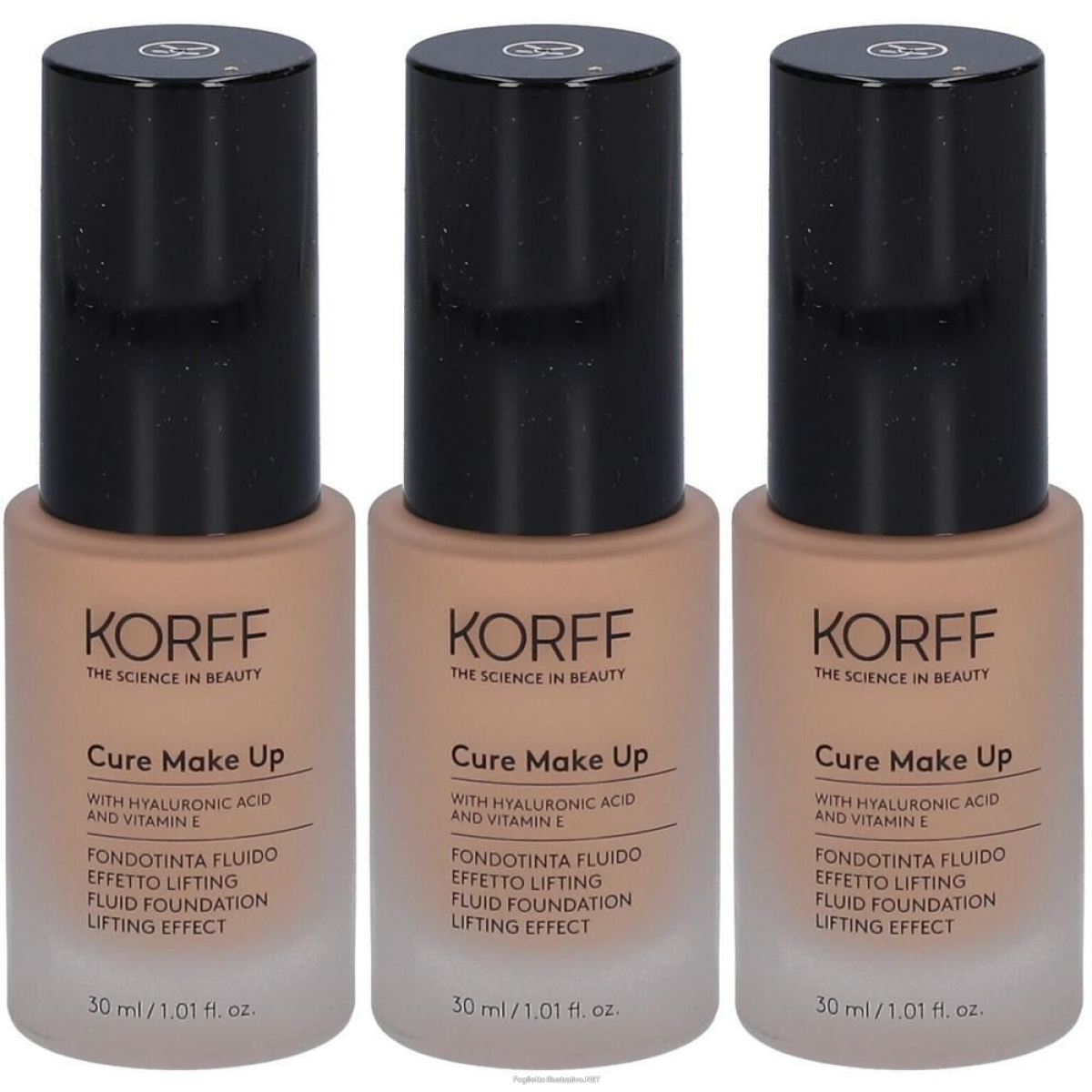 Cerca Offerte di korff cure make up fondotinta fluido effetto lifting 3x30 ml e acquista online