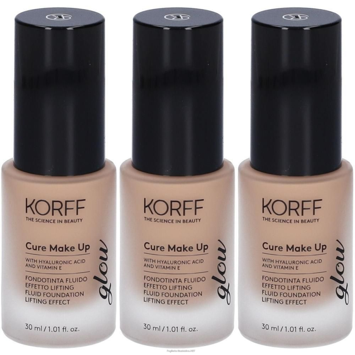 Cerca Offerte di korff cure make up fondotinta fluido effetto lifting glow 03 3x30 ml e acquista online