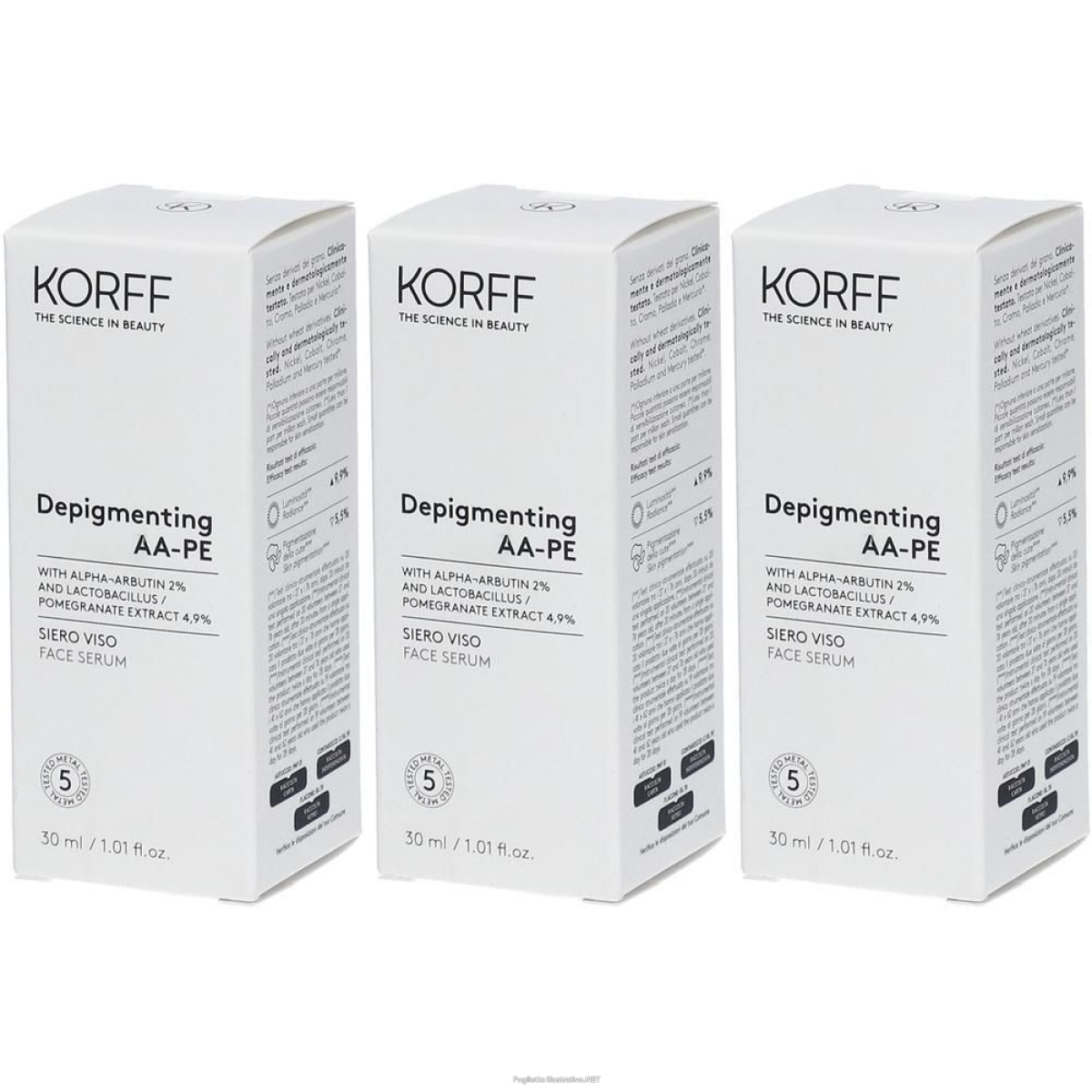 Cerca Offerte di korff depigmenting aa-pe siero viso 3x30 ml e acquista online
