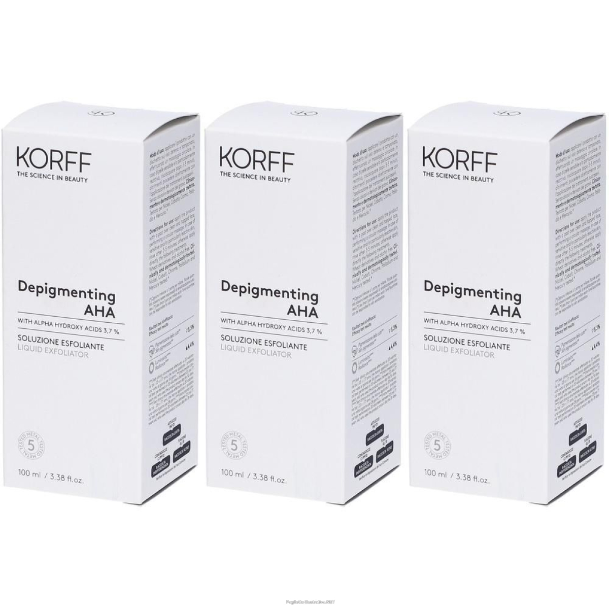 Cerca Offerte di korff depigmenting ha soluzione esfoliante 3x100 ml e acquista online