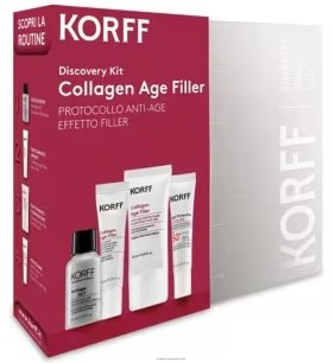 Cerca Offerte di korff discovery kit collagen age filler protocollo antiage effetto filler con antiage gly 30ml + siero viso 10ml + crema viso 20ml + 365 protection e acquista online