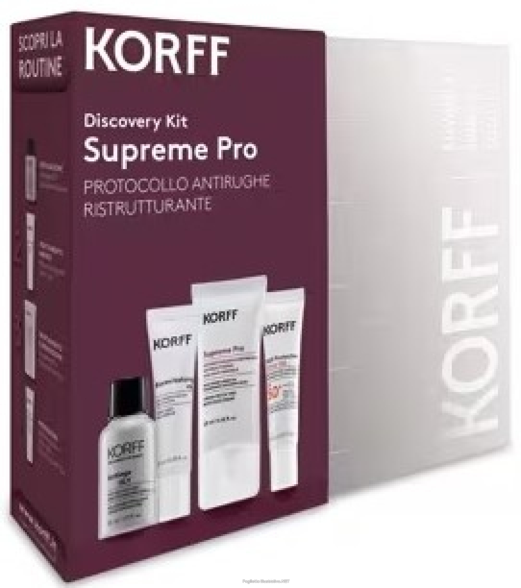 Cerca Offerte di korff discovery kit supreme pro/antiage soluzione esfoliante 30 ml + siero biorevitalizing 10 ml + crema supreme pro 20 ml + protezione ultra 15 ml e acquista online