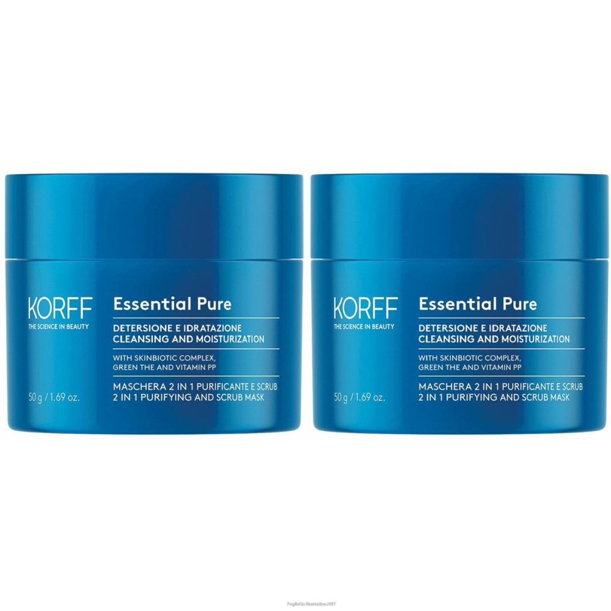 Cerca Offerte di korff essential pure maschera 2 in 1 purificante e scrub set da 2x50 e acquista online