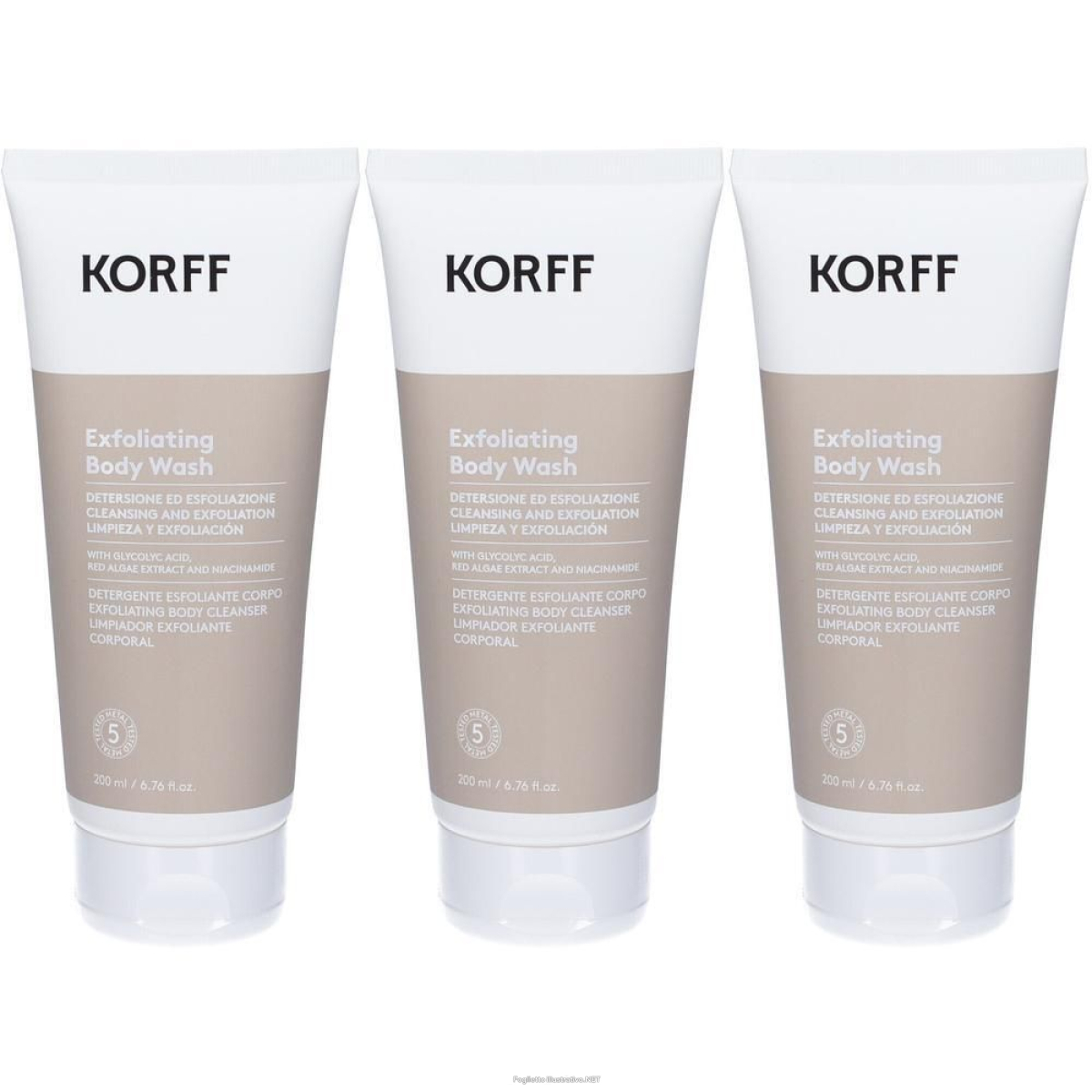 Cerca Offerte di korff exfoliating body wash 3x200 ml e acquista online
