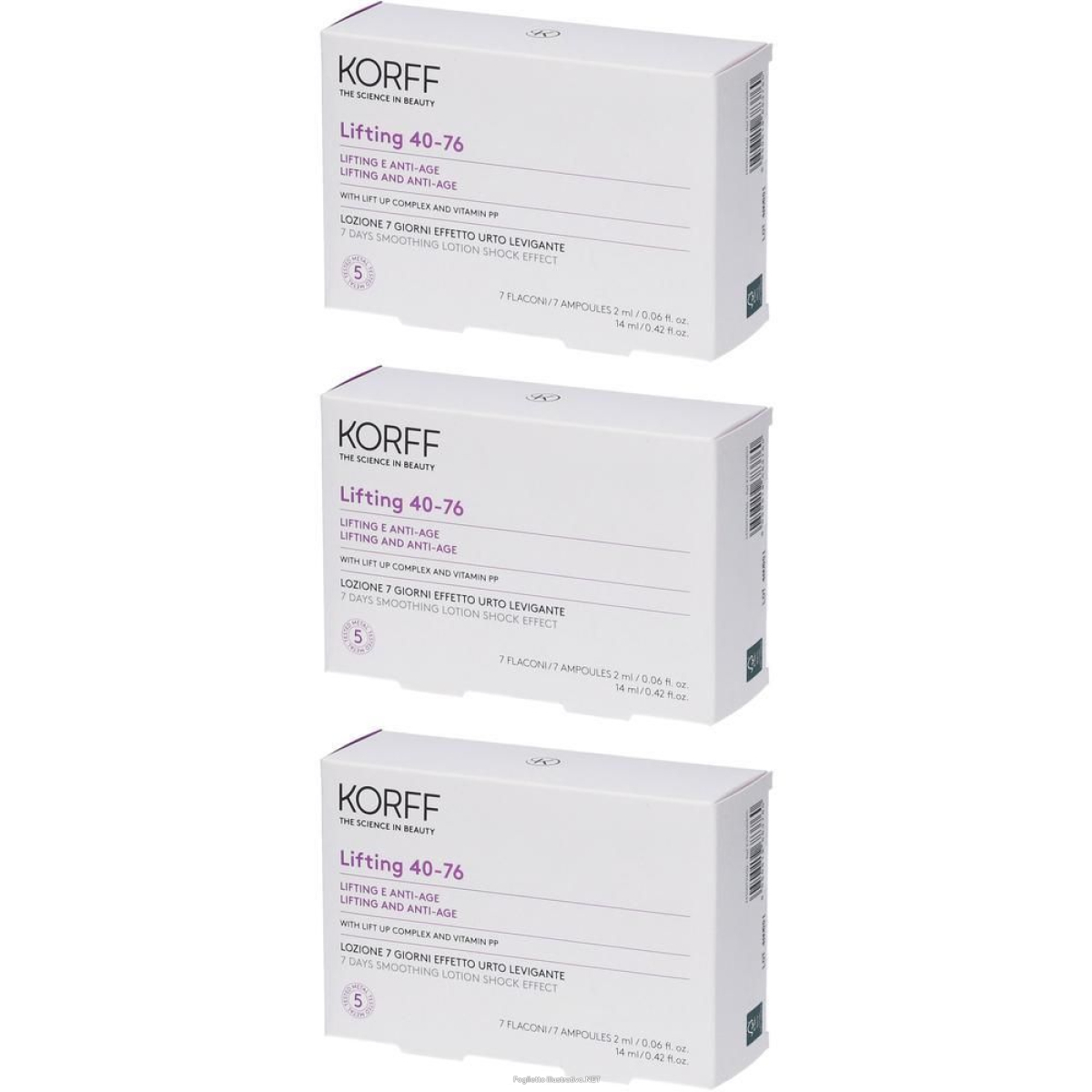 Cerca Offerte di korff lifting 40-76 lozione 7 giorni effetto urto leviga e acquista online
