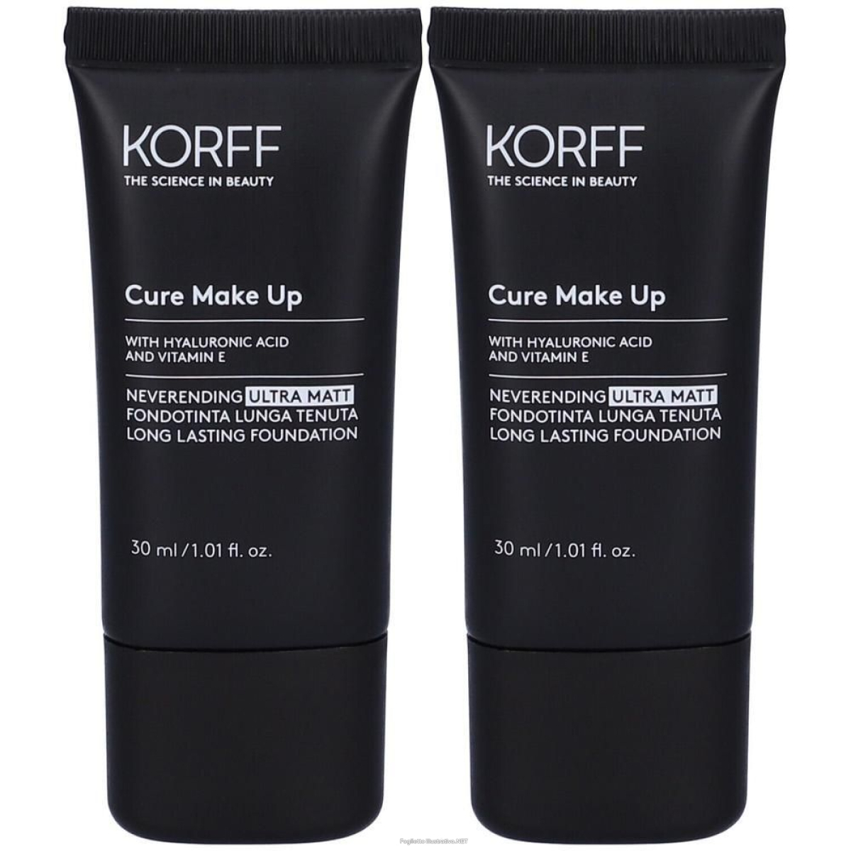Cerca Offerte di korff make up fondotinta neverend ultra matt 01 2x30 ml e acquista online