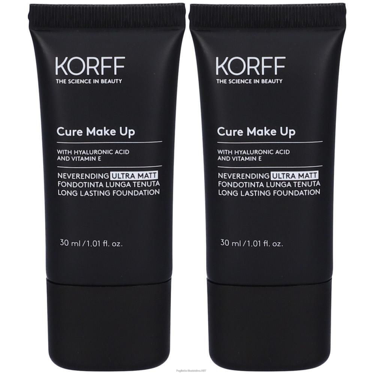 Cerca Offerte di korff make up fondotinta neverend ultra matt 05 2x30 ml e acquista online