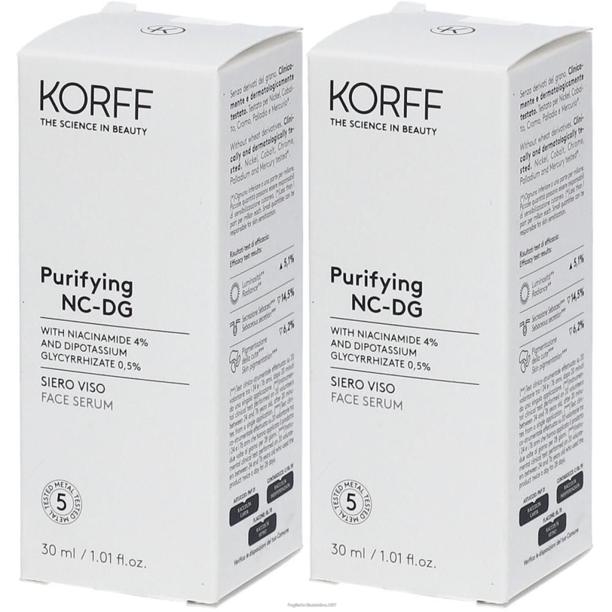 Cerca Offerte di korff purifying nc-dg siero viso 2x30 ml e acquista online