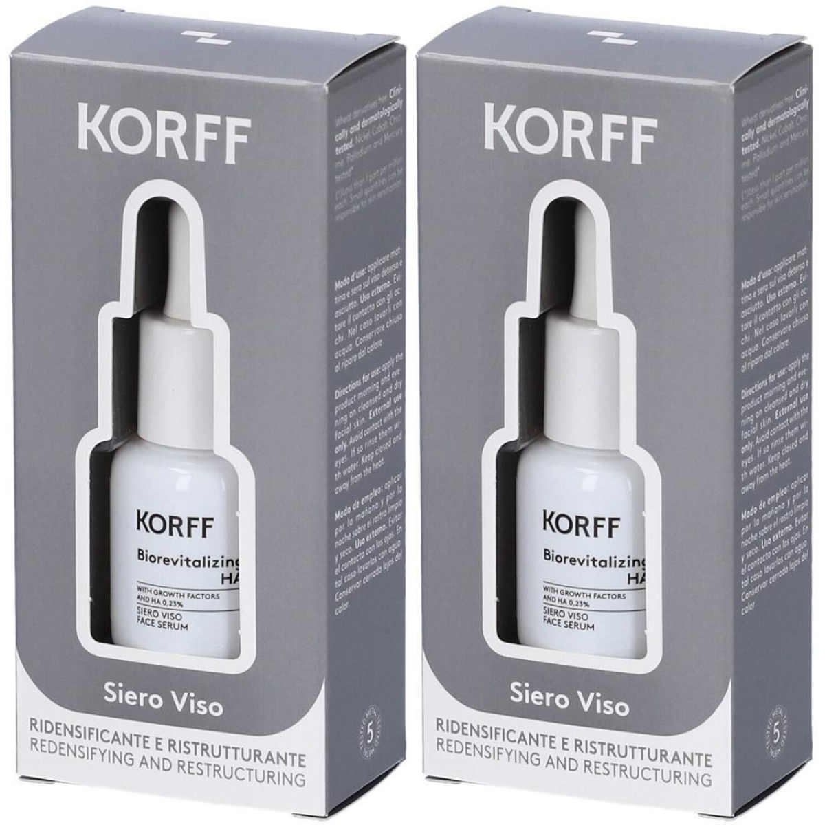 Cerca Offerte di Korff siero viso biorevitalizing ha minisize 2x10 ml e acquista online