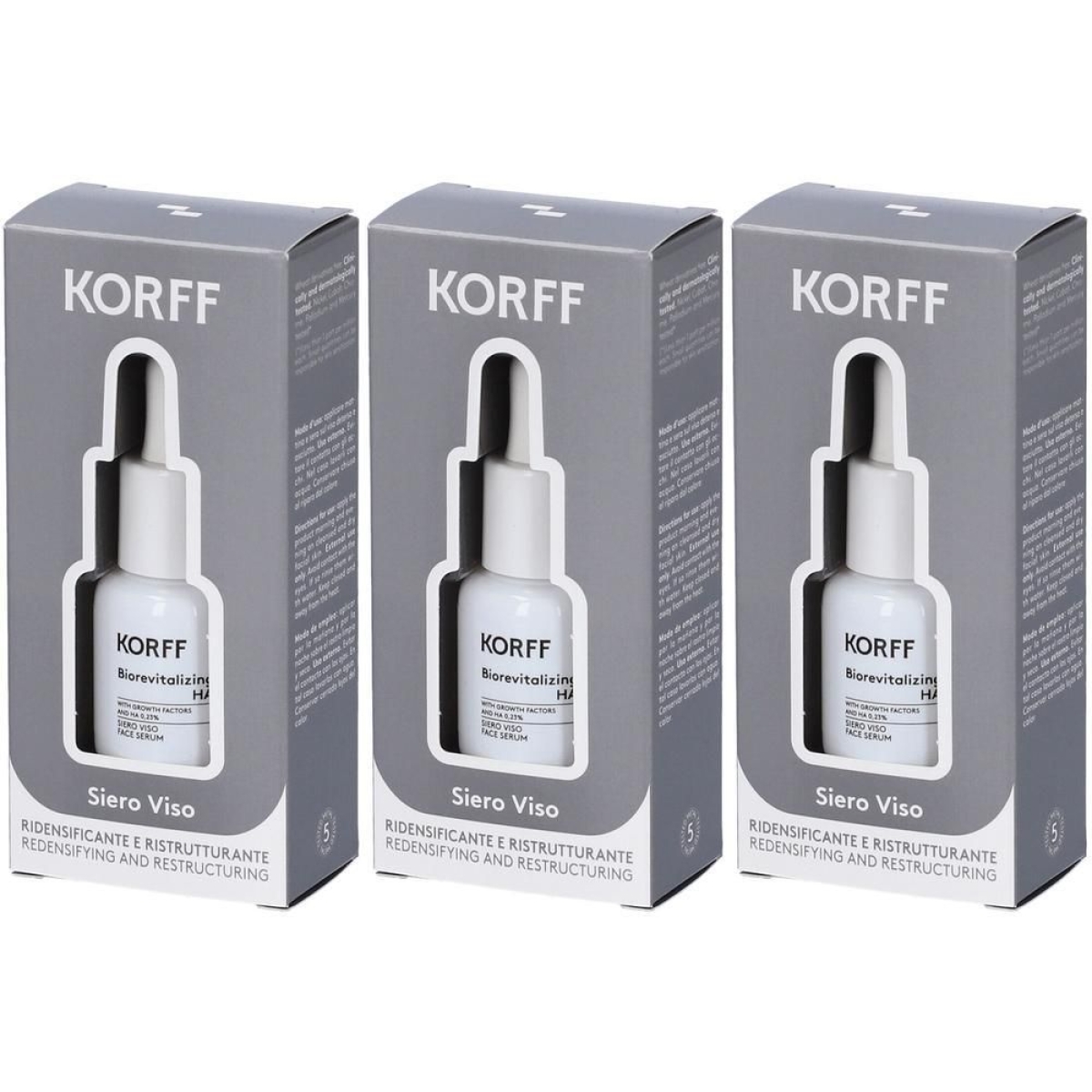 Cerca Offerte di Korff siero viso biorevitalizing ha minisize 3x10 ml e acquista online