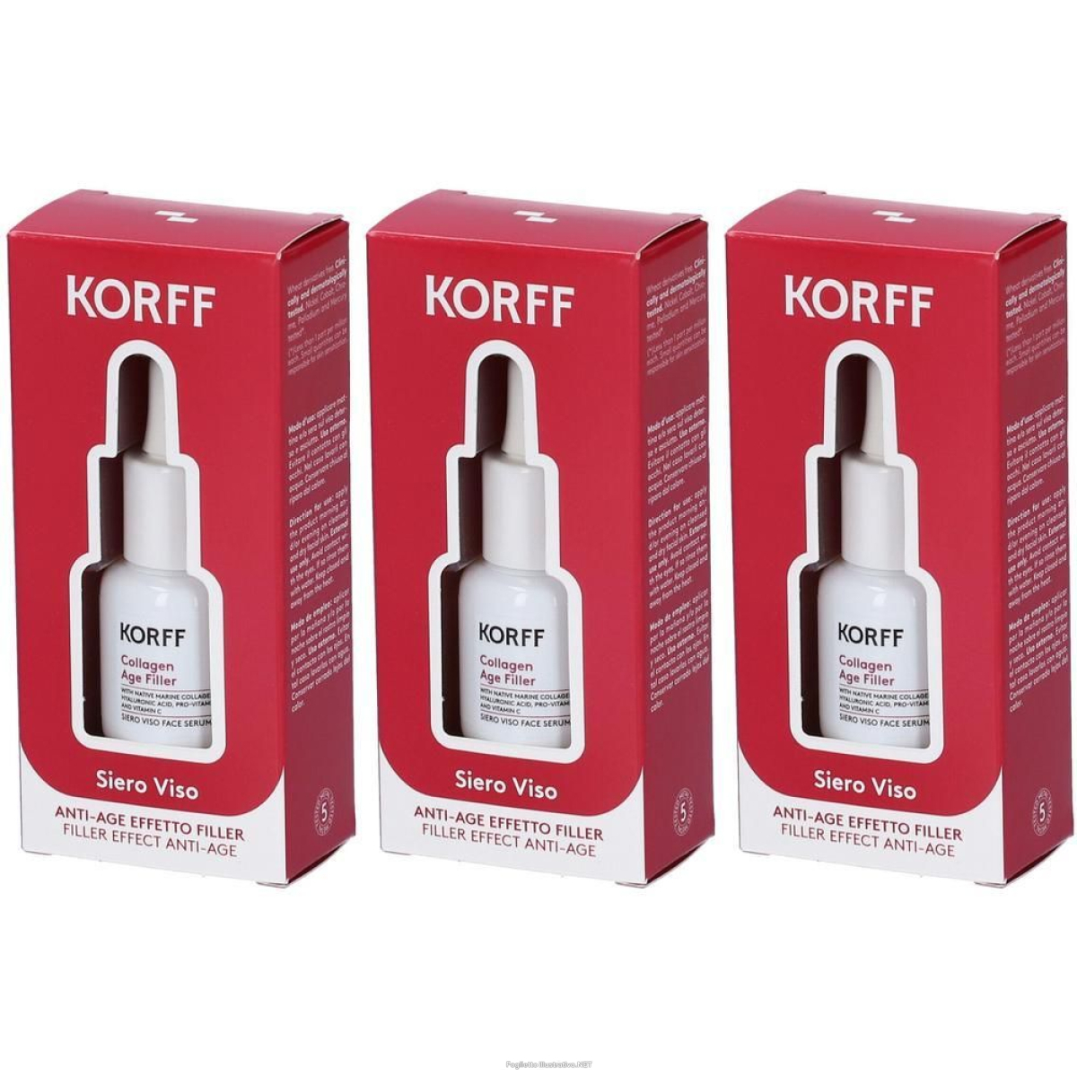 Cerca Offerte di korff siero viso collagen age filler minisize 3x10 ml e acquista online