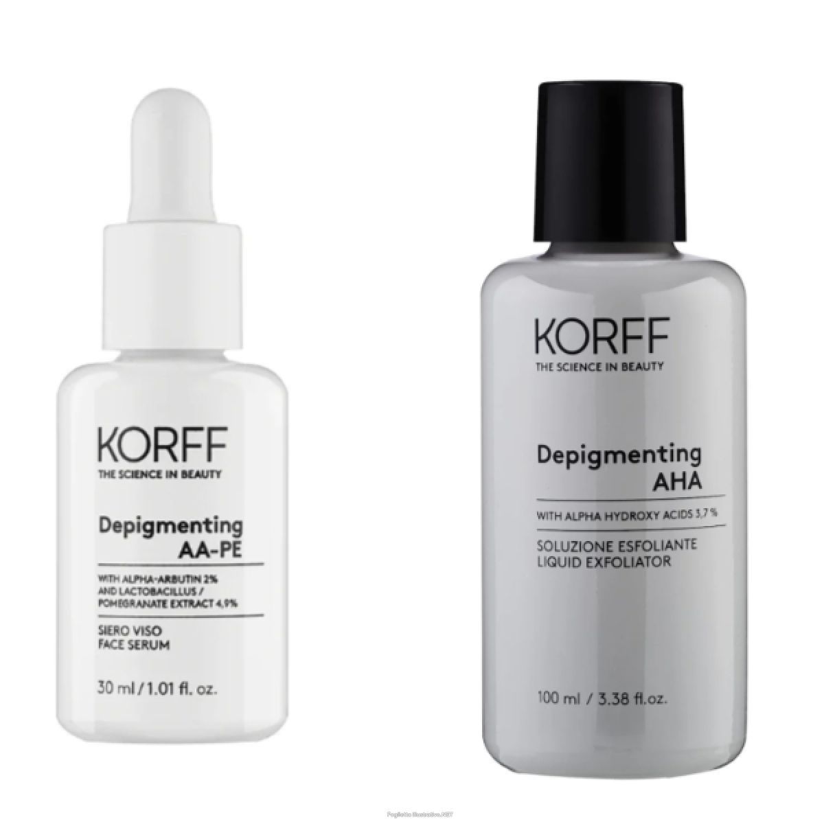 Cerca Offerte di korff siero viso depigmentante 30ml + soluzione esfoliante illuminante 100ml e acquista online
