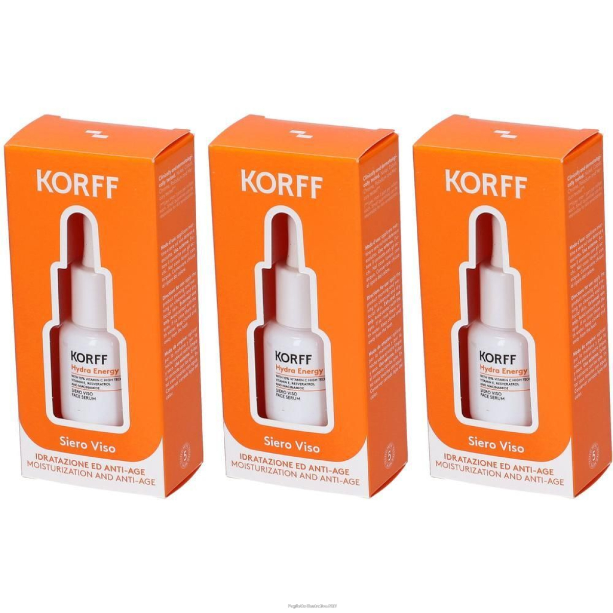 Cerca Offerte di korff siero viso hydra energy c glow 3x10 ml e acquista online