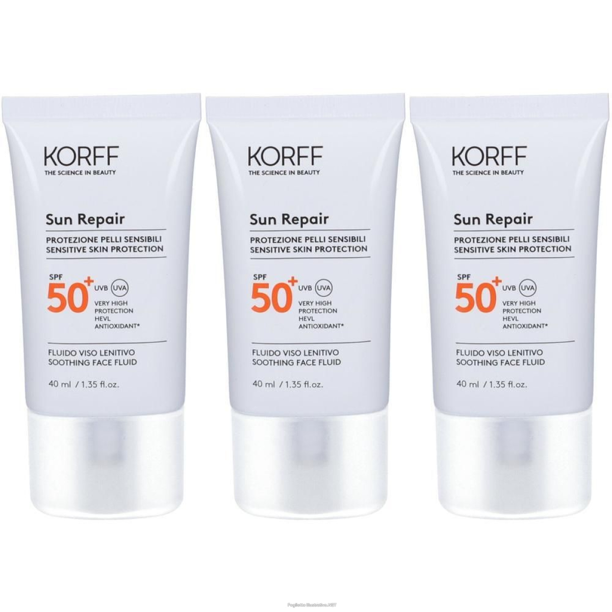 Cerca Offerte di korff sun repair fluido viso lenitivo spf 50+ 3x40 ml e acquista online