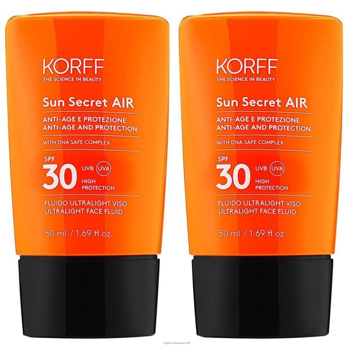 Cerca Offerte di korff sun secret air spf 30 2x50 ml e acquista online