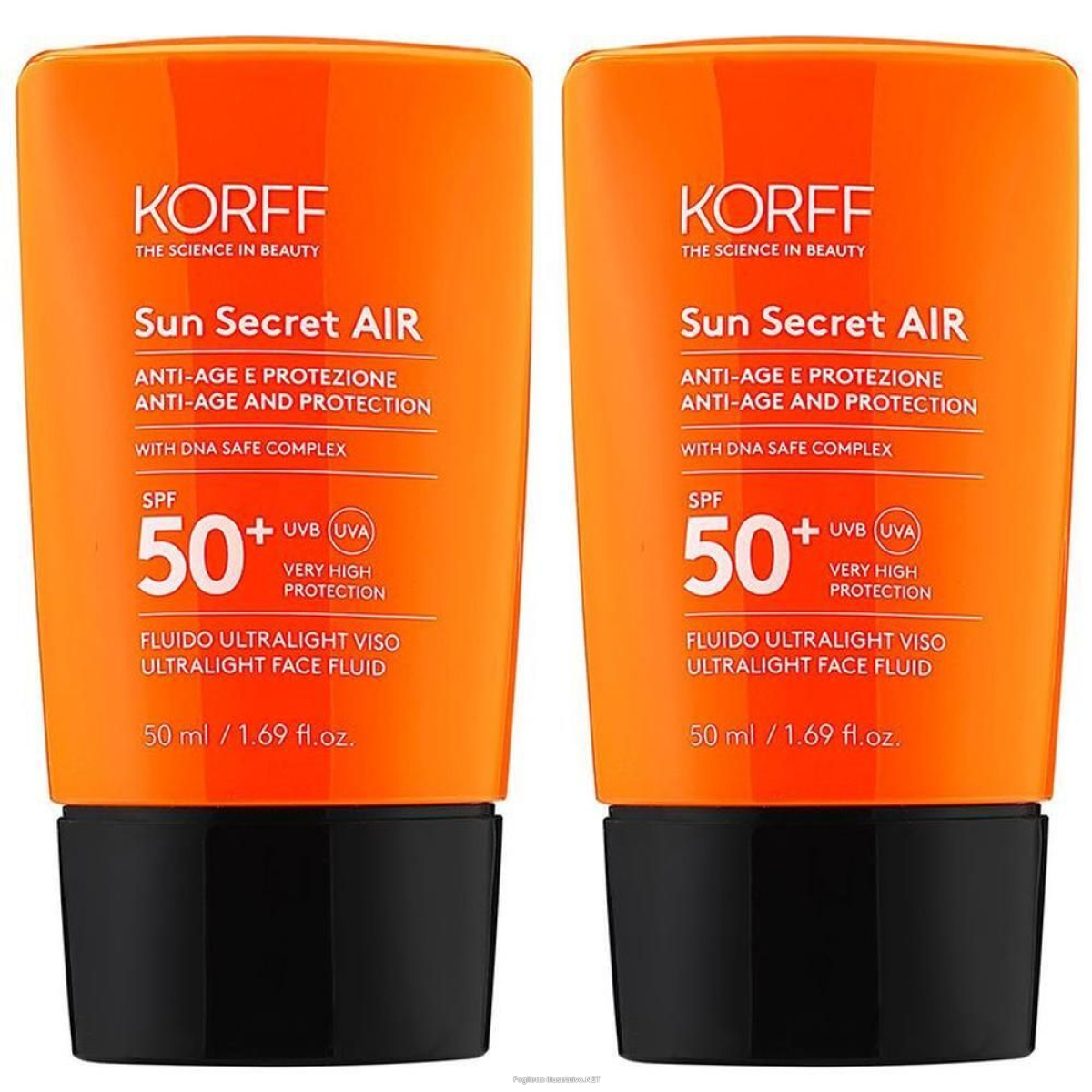Cerca Offerte di korff sun secret air spf50+ 2x50 ml e acquista online