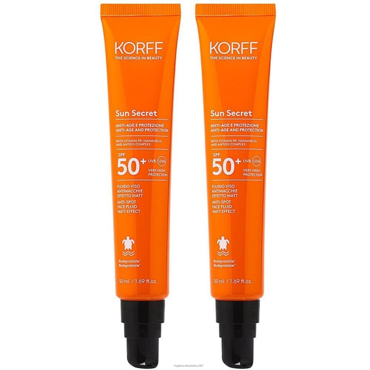 Cerca Offerte di korff sun secret fluido viso antimacchie effetto matt spf50+ 2x50 ml e acquista online