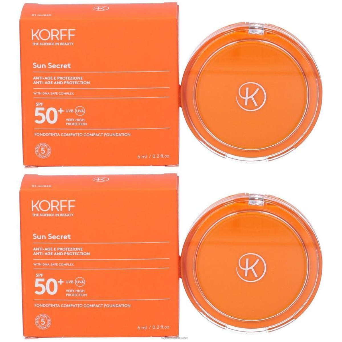 Cerca Offerte di korff sun secret fondotinta compatto solare spf50+ tonalità 01 amber 2 e acquista online