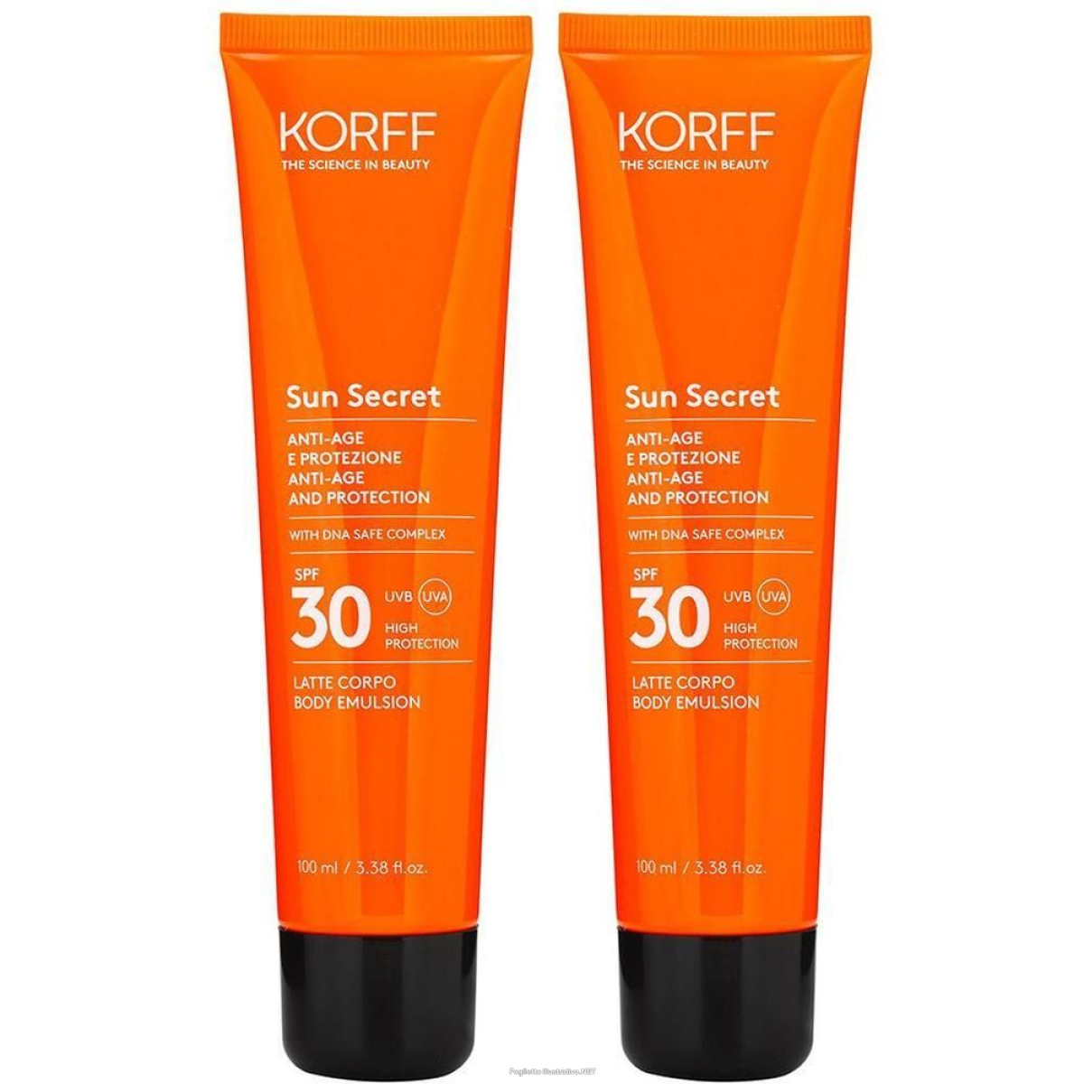 Cerca Offerte di korff sun secret latte solare protettivo ed anti-age spf 30 2x100 ml e acquista online