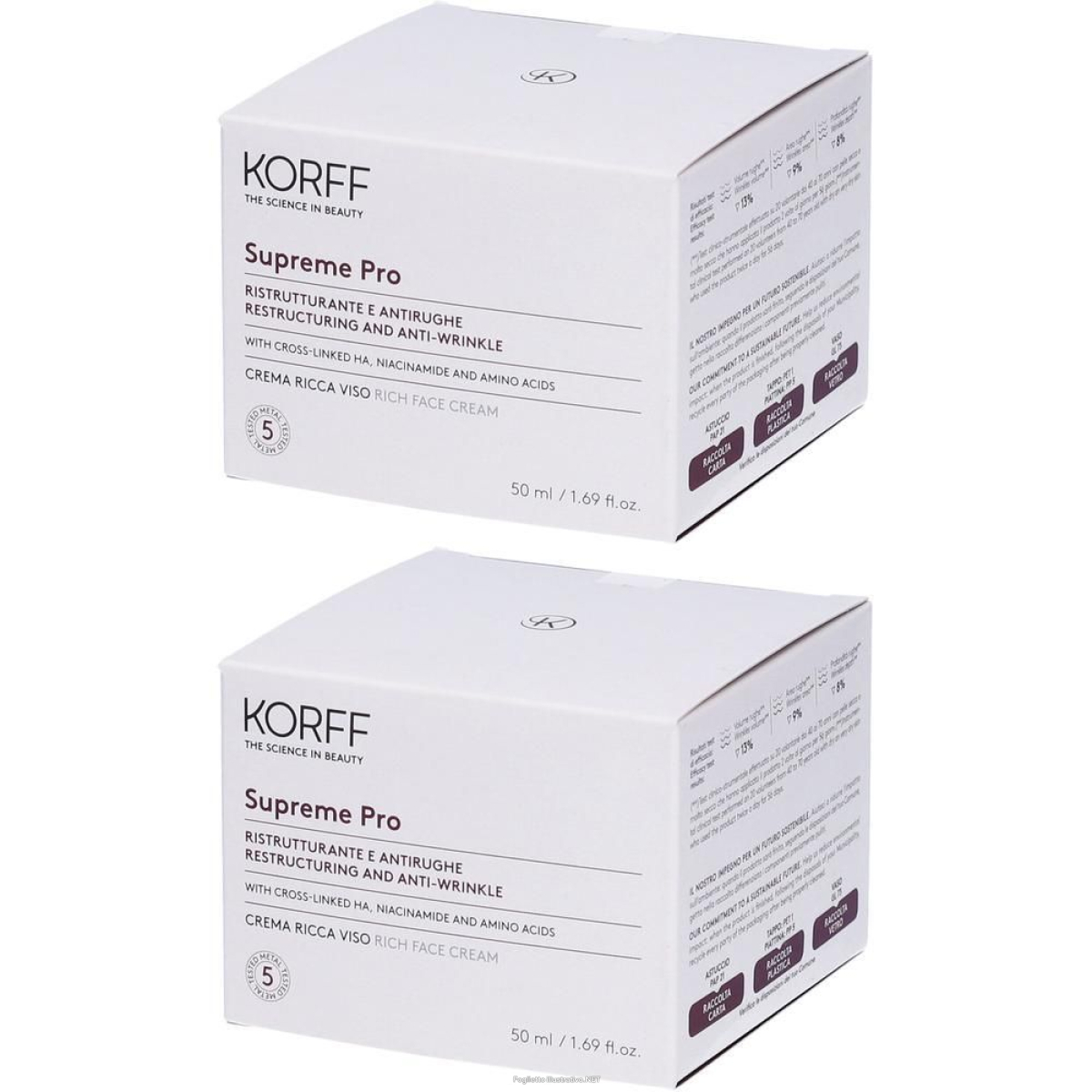 Cerca Offerte di korff supreme pro crema ricca viso 2x50 ml e acquista online