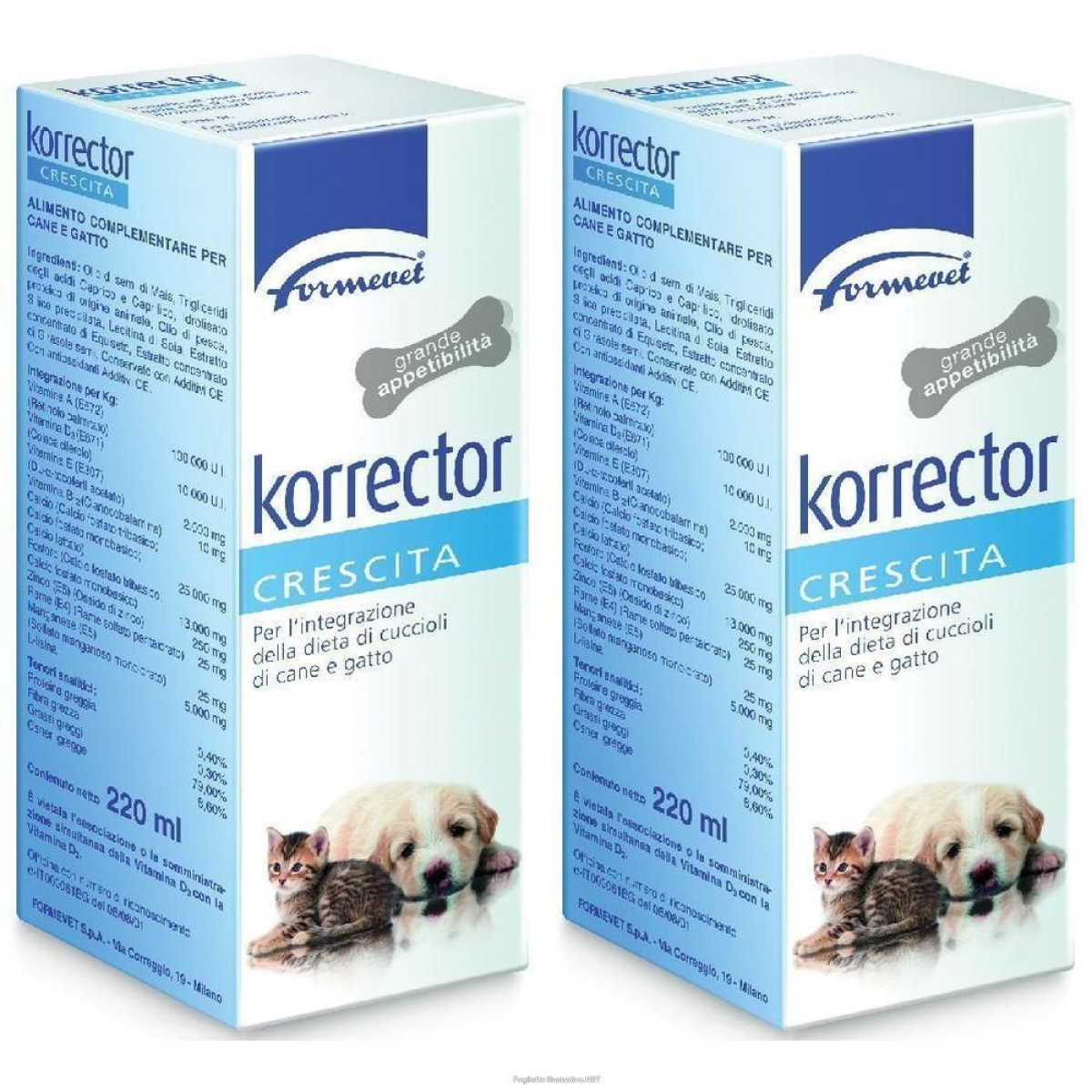 Cerca Offerte di korrector crescita flacone 220 ml 2x220 ml gocce orali e acquista online