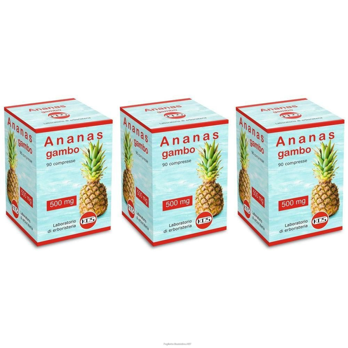 Cerca Offerte di kos ananas gambo compresse 3x90 pz e acquista online