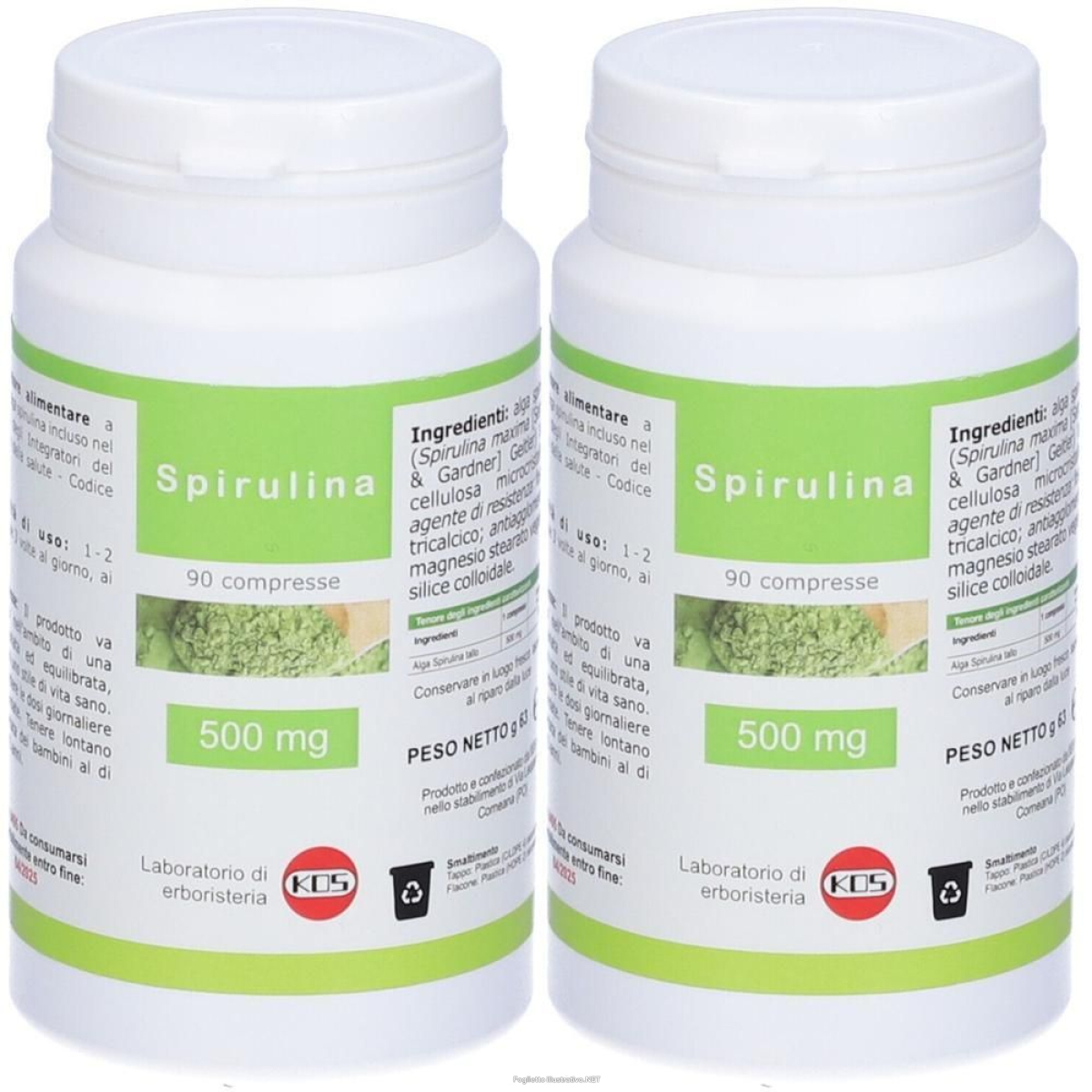Cerca Offerte di kos spirulina 500 mg 2x63 g compresse e acquista online
