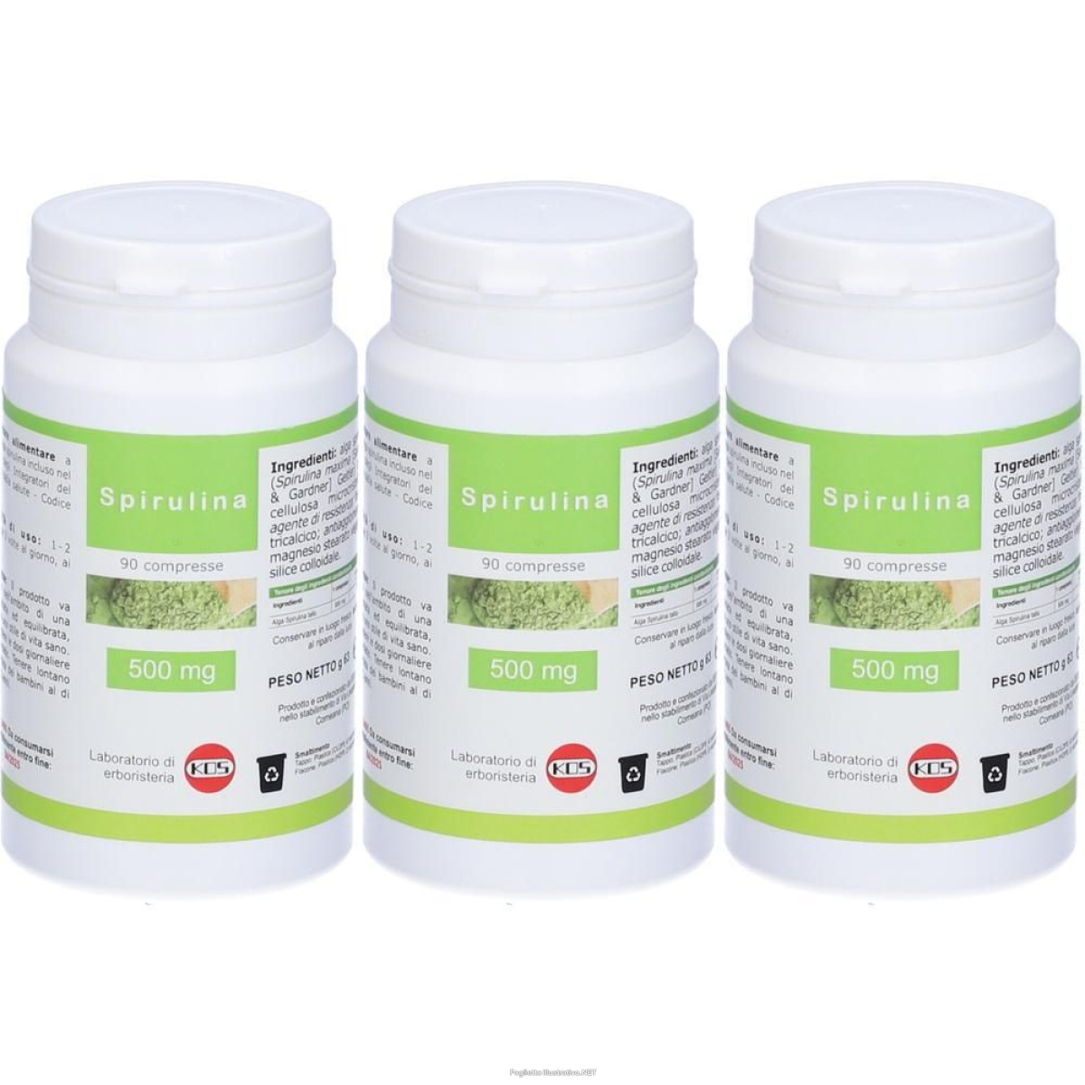 Cerca Offerte di kos spirulina 500 mg 3x63 g compresse e acquista online