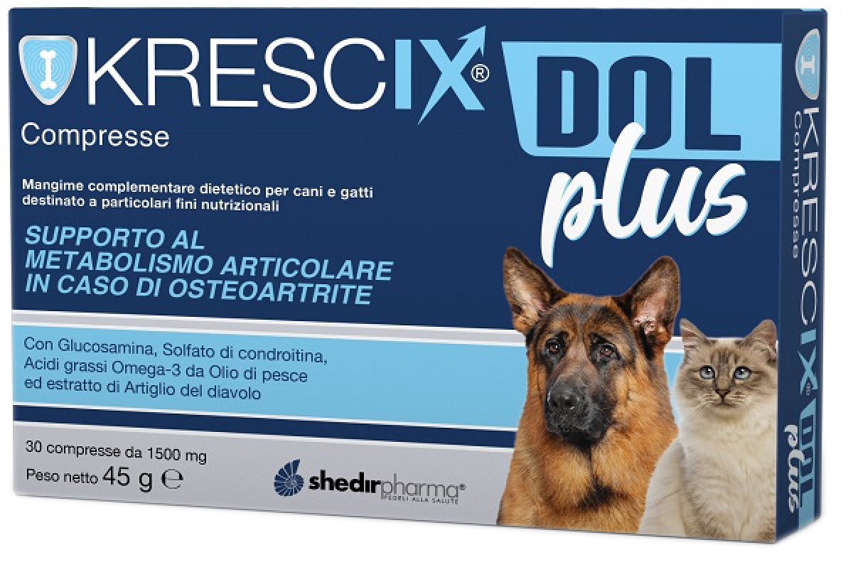 Cerca Offerte di Krescix dol plus mangime complementare dietetico per il supporto articolare di cane e gatto 30 compresse appetibili e acquista online