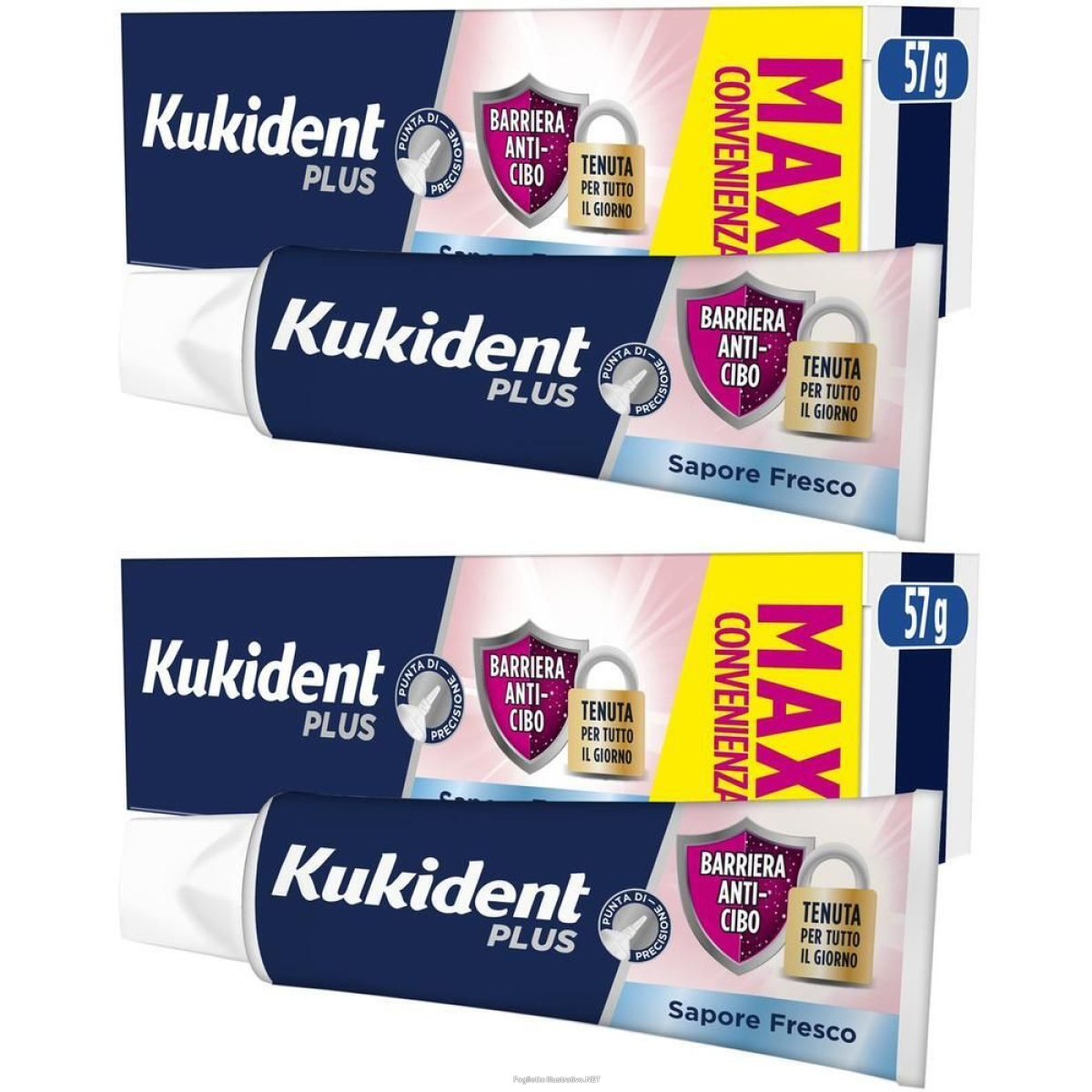 Cerca Offerte di kukident plus barriera anti-cibo fresco 2x57 g e acquista online