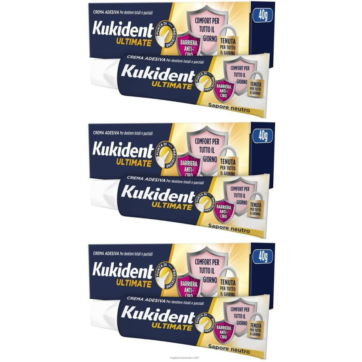 Cerca Offerte di kukident ultimate crema adesiva protesi dentali gusto neutro 3x40 g e acquista online